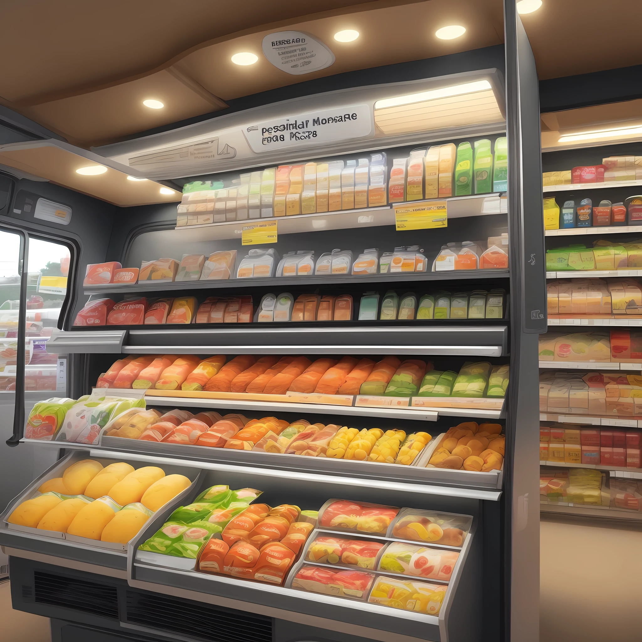 Pessoa Grande foodmart motorhome do futuro
