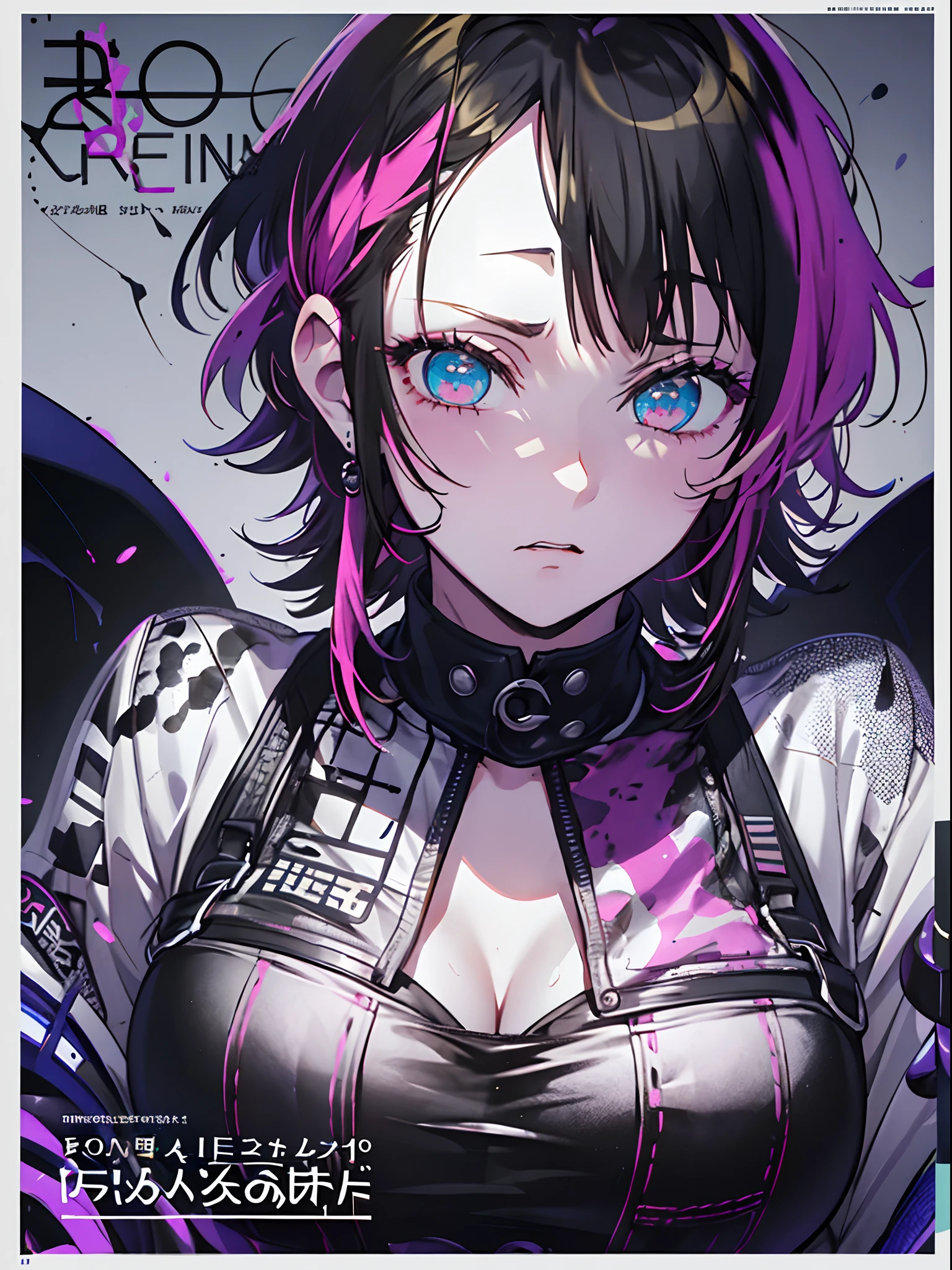 (((dramatic))), (((gritty))), (((intense)))) The movie poster features as the central character. She is shy in the center of the poster, wearing idol outfit, and a determined expression on her face. The background is dark and gritty, with a feeling of drunkenness. The text is bold and eye-catching, with catchy slogans that add to the overall drama and excitement. The color palette is dominated by dark colors, dotted with bright colors, giving the poster a dynamic and visual impact, tachi-e (magazine:1.3), (cover-style:1.3), fashionable, vibrant, outfit, posing, front, colorful, dynamic, background, element, confident, expressive, holding, statement, attachment, majestic, coiled, around, touch, scene, text, cover, bold, eye-catching, title, fashion, font, catchy, title, bigger, eye-catching, modern, trendy, focused, stylish, 1 girl