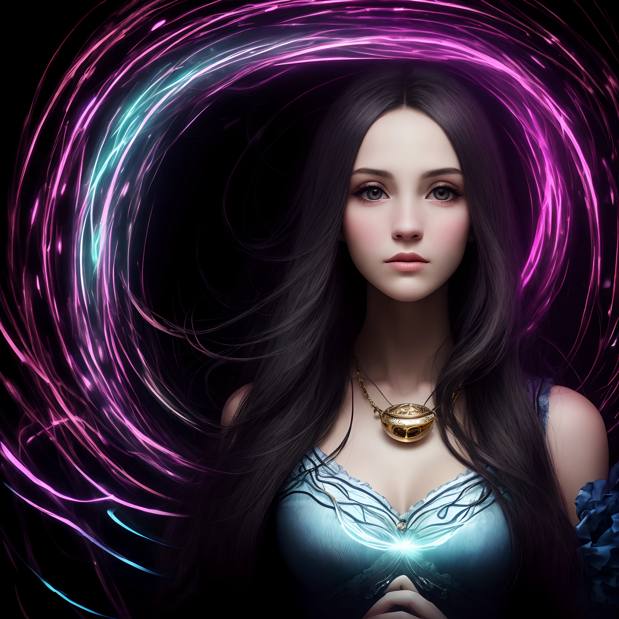A woman in a light pink dress standing in a cherry forest, Artgerm, paisagem realista, Artgerm detalhado, olhos perfeitos, rosto perfeito, Ultra Detalhado, tiro de corpo inteiro, (Skindentation: 1.5), realista, realista, (obra-prima: 1.5), arte conceitual, detalhes intrincados, altamente detalhado, realista, octane rendering, 8K, motor irreal, dinamic pose, melhor qualidade, alta resolução, (rosto realista: 1.1), (hiper-realismo: 1.1) , ((full_body)), olhos perfeitos, (pele brilhante: 1.2), ((penteado))), ((perfect hands))), (fundo muito detalhado), ((dynamic background), ((rain day), (cerejeiras), ((1girl)), Vestindo um manto, (((Manto de fluxo))), ((Olhos detalhados, Olhos de alta qualidade, Rosto de alta qualidade)), vestido azul claro extremamente complexos, magical robes), magia, (dramatic), epic, campo de flores, profundidade de campo, bokeh, 4k, gotica, cinzas, particules.