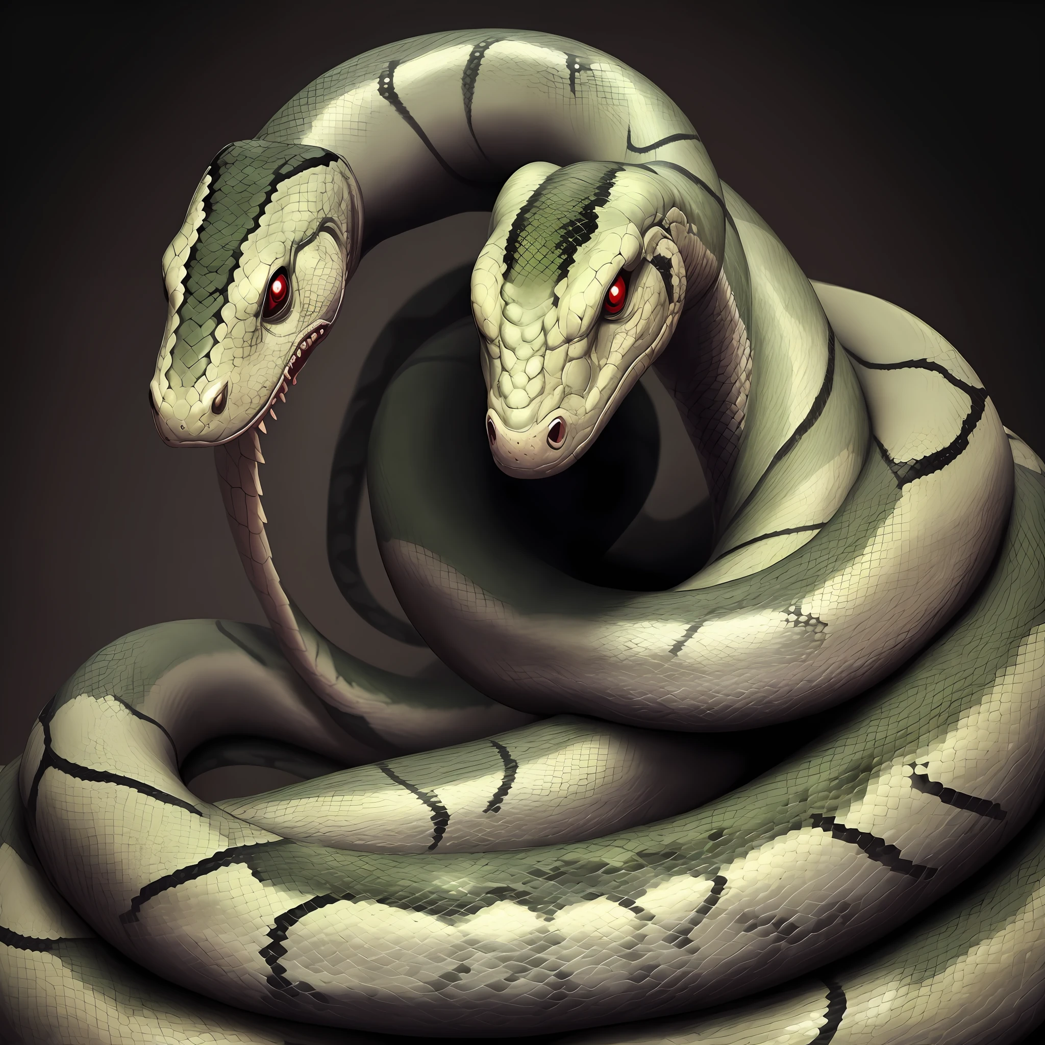 Snake human, horror, snakes background