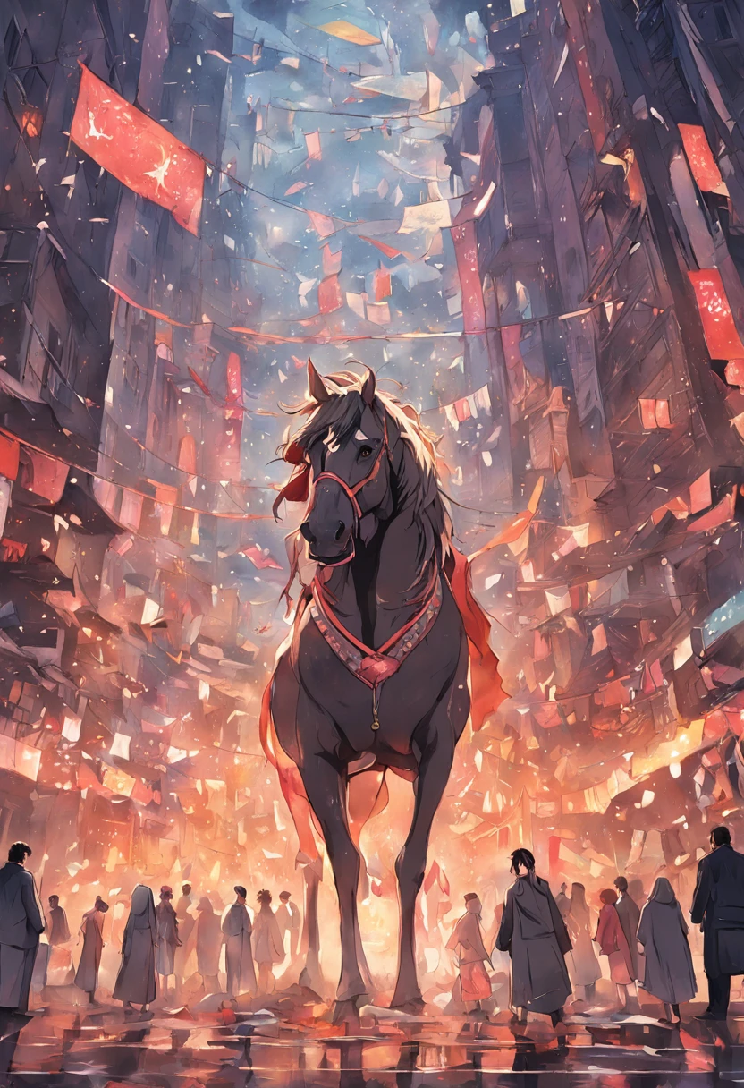 um close up de um cartaz com um cavalo sobre ele, Brasil, São Paulo, academia, inspired by Almeida Júnior, edu souza, Brasil, Asao Urata |, sao paulo, Directed by: Fernando Gerassi, ou, Esuthio, by Almeida Júnior, Sempe, piece of master, description, Ando Tadao