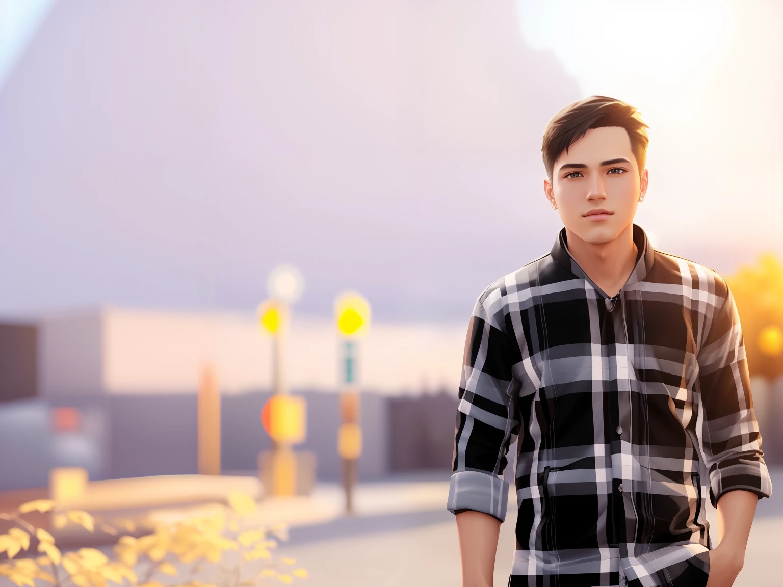 there is a young man with a black jacket and a black jacket, photorealistic disney, photorealistic artstyle, realistic artstyle, realistic anime 3 d style, disney photo realistic, hyper realistic anime, hyper realistic style, realistic anime artstyle, photorealistic anime, 8k artgerm bokeh, detailed portrait shot, anime realism style, closeup character portrait