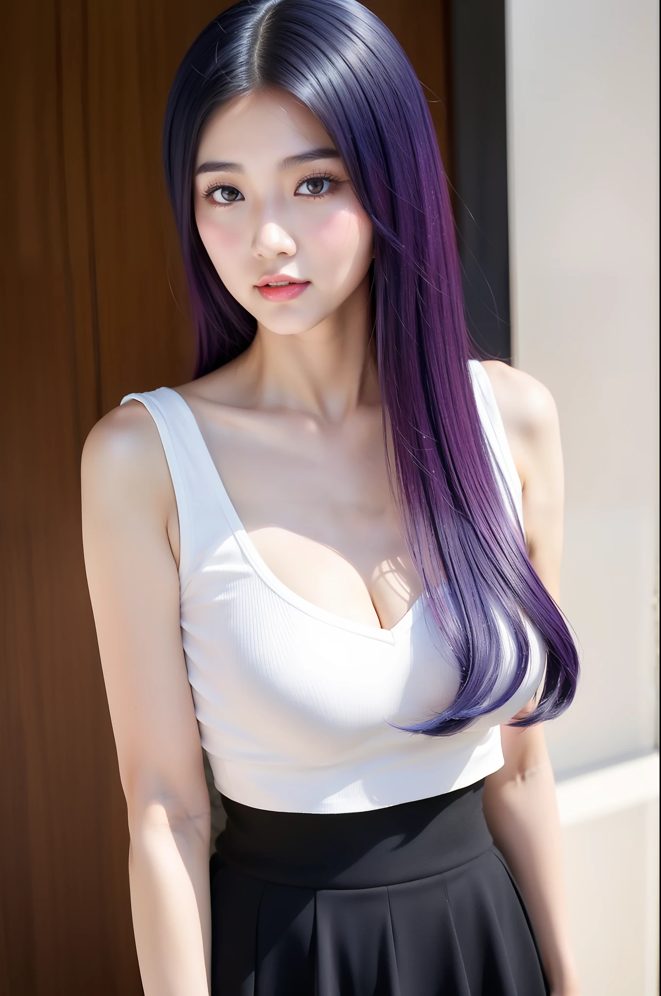 sport girl, body suite, arafed asian woman posing for a picture, jaeyeon nam, gorgeous young korean woman, beautiful south korean woman, korean girl, beautiful young korean woman, korean woman, heonhwa choe, korean women's fashion model, sexy look, big breast, rainbow hair, sexy pose, show breast