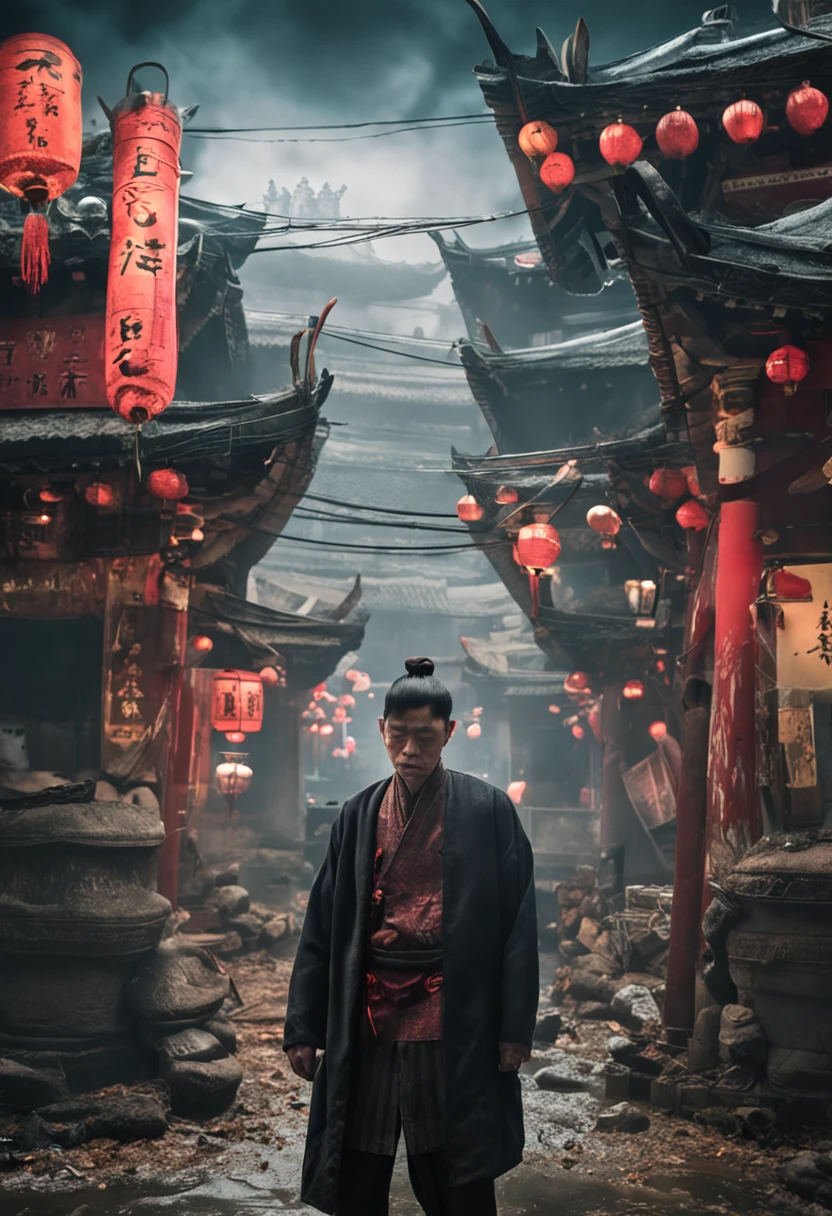 Yi Yang Qianxi, smokes.