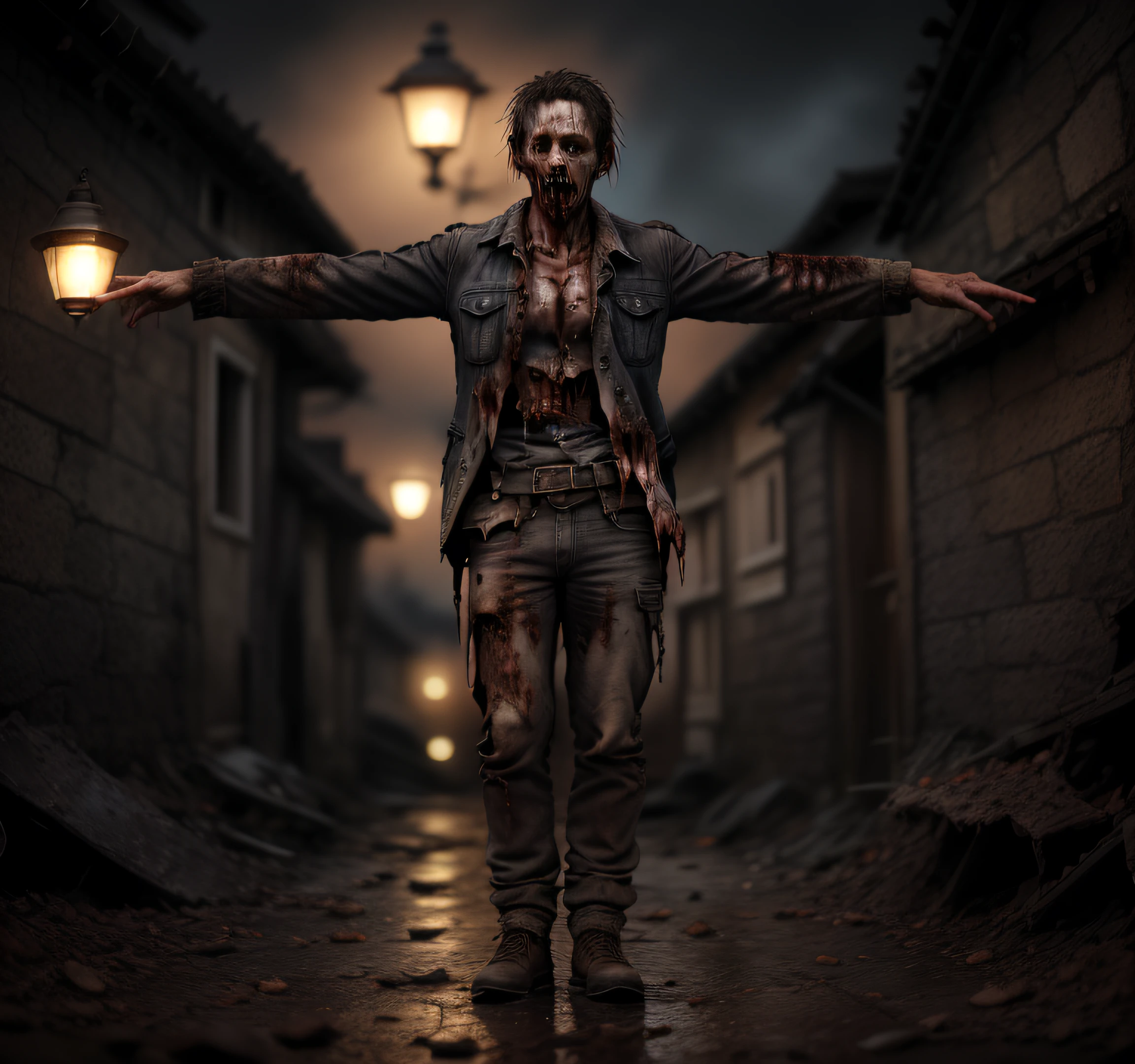 close up of male zombie in t-pose, solid background, well lit, cinematic, ultra realistic, unreal engine, photography, masterpiece, 3d model, Clear visibility, Brightly lit, Fully illuminated, High visibility, Clear and well-lit, Visible details, Even lighting, t-pose, t-pose, t-pose, t-pose, t-pose