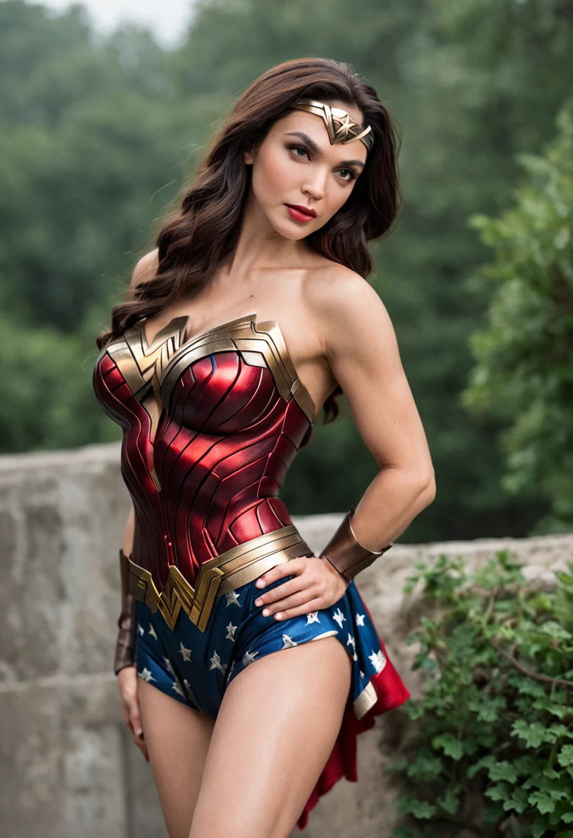 Wonder woman、super girl、Full view of buttocks、Huge beautiful legs、Colossal tits,Opening legs、pubick hair、Underhair、hair、droolng、squeezing breasts