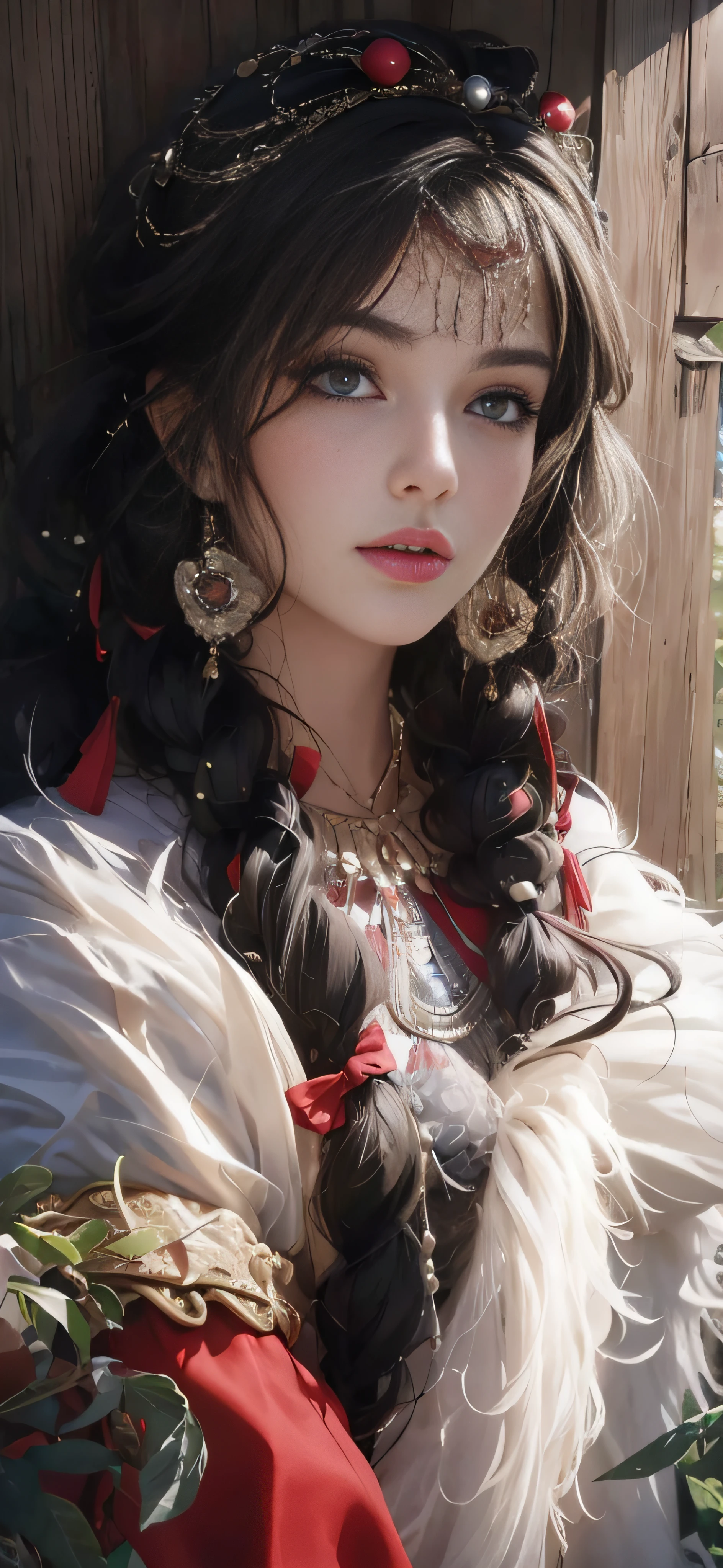 High quality fingers,Normal hands,detailed finger,tmasterpiece,(realisticlying,Photorealistic:1.37),(22-year-old woman),Large breasts,Small waist,dark red colored hair,eBlue eyes,beauitful face,perfect litthing,beatiful detailed eyes,looking at viewert,stunningly beautiful woman,detailed hairstyles,detailed back ground,shorter pants,Detailed fantasy background,(perspiring:1)
