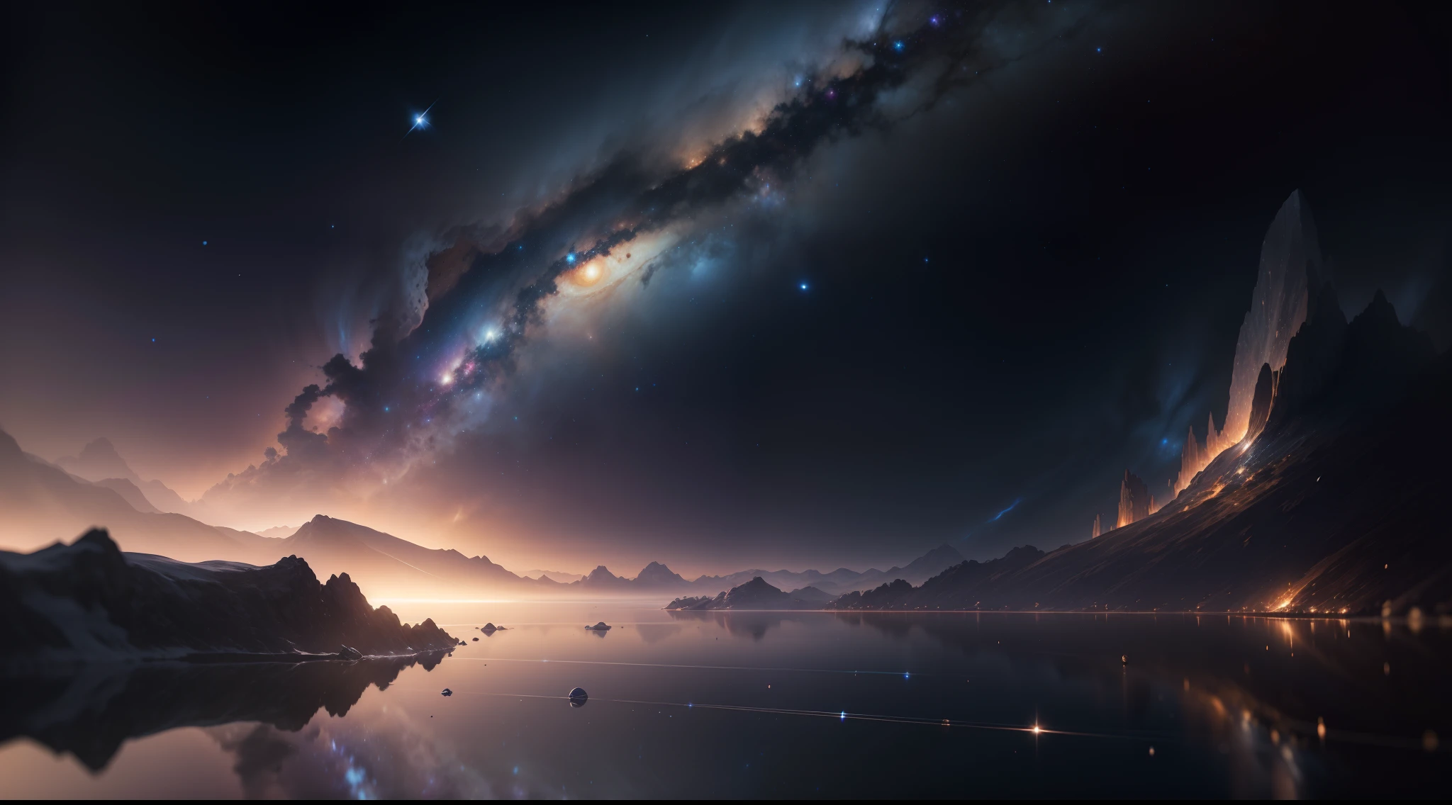 Masterpiece, Best quality, High quality, Extremely detailed Cg Unity 8K wallpaper, Depth of field, hdr,,Photorealistic,Extremely detailed, Intricate, High detail, Universe, space, milky ways, stars, planetes, astronault, kosmos, Celestial, Starcloud, black hole, solar system, cosmic rays, supernova, Deep space, astronomical objects