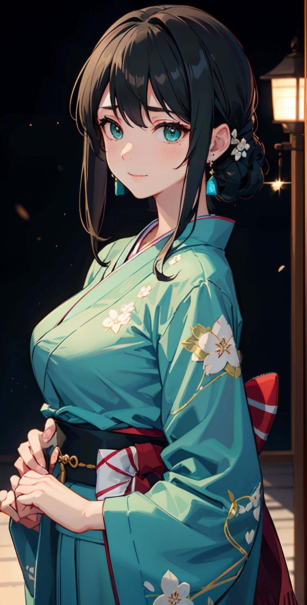 ((Highest quality、Masterpiece、Very detailed、4K))、One Woman、Beautiful Skin、kimono、(stand)