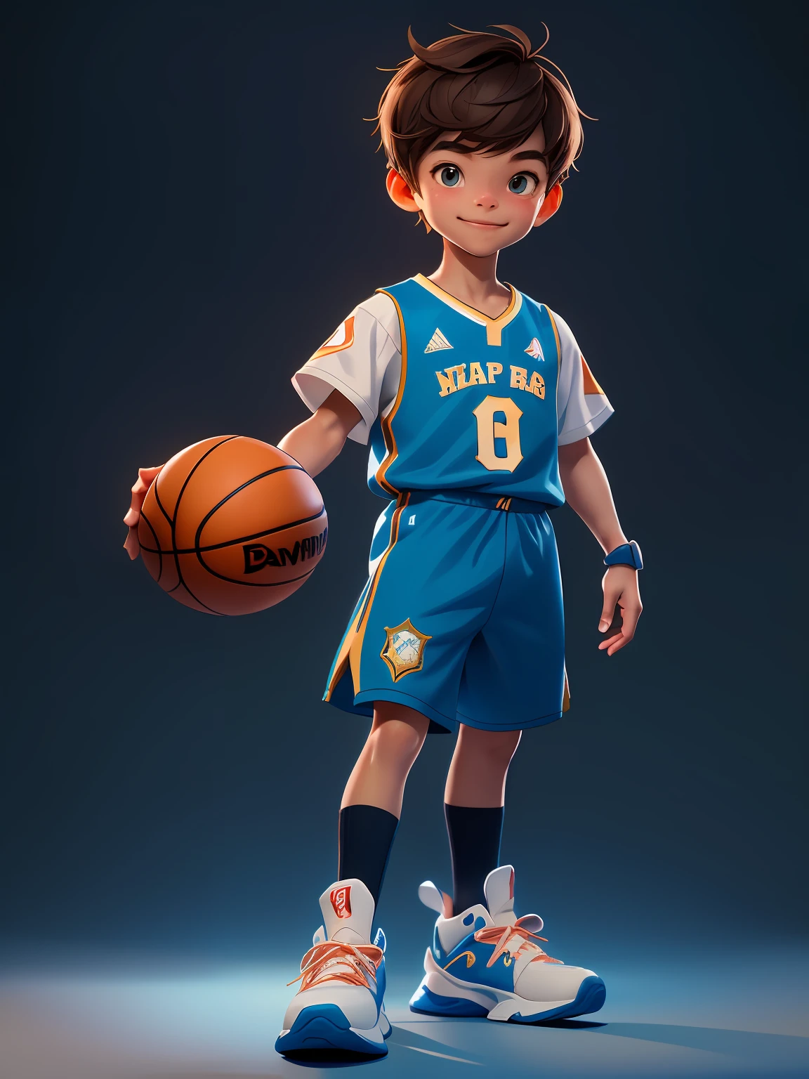 boy,Air dunks,Basketball action,Future-proof,tmasterpiece,HighestQuali,((Photorealsitic:1.4))tmasterpiece,(tmasterpiece,Best quality at best)Five cute little boysng a red and white jersey,Black basketball shoes,basketball ball,Elaborate Eyes,happy grin,clean backdrop,Delicate sheen,8K,C4D,rendering,illustratio,very delicate beautiful,highly detailed CG,8K wallpapers,astounding,finely detailled,Highly detailed CG Unity 8K wallpapers,hugefilesize,super detailing,超A high resolution,A high resolution,Very detailed,((very detailed eyes and faces)),美丽细致的眼睛,Very delicate face, Perfect litthing,Facial light,Natural colors,((10-year-old boy))rom headhts