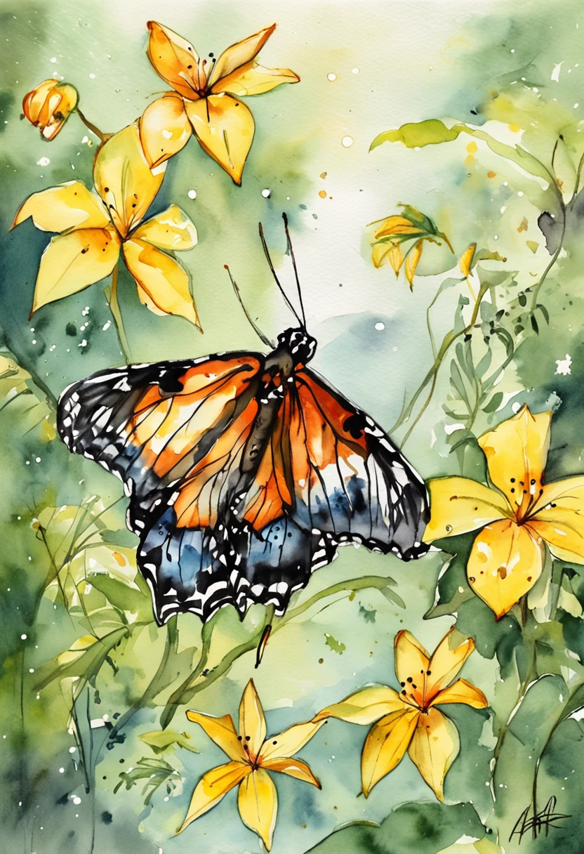 （（best qualtiy））， （（tmasterpiece））， （A detailed：1.4），Enhanced dynamic perspective，jungles，nighttime scene，starrysky，（darkly：1.4），（（Baby adventurer standing in front of supergiant butterfly，Butterflies spread their huge wings，shimmering under the moonlight，A starry stream flowed in front of him）），Crocodiles float on the water，（Adventurer backpack），（weeds），florals，（（（adventurer clothing））），Glow effects，super-fine，Works of masters，high qulity，8K分辨率，depth of fields，电影灯光，Epic shooting，high qulity，super-fine，Detailed pubic hair，Accurate，Cinematic lighting