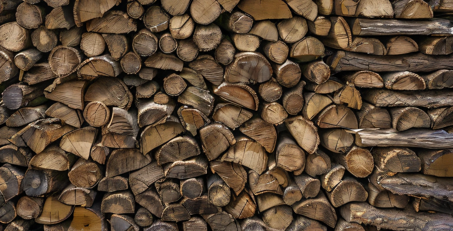 Close-up of a pile of firewood, The texture of firewood for the game, frontal view, Seamless texture, wooden logs, wood-based materials, wood texture, wooden background, Made of wood, high resolution texture, wooden, Detailed wood, wood texture on the front, Pine wood, The Wood Effect, texture