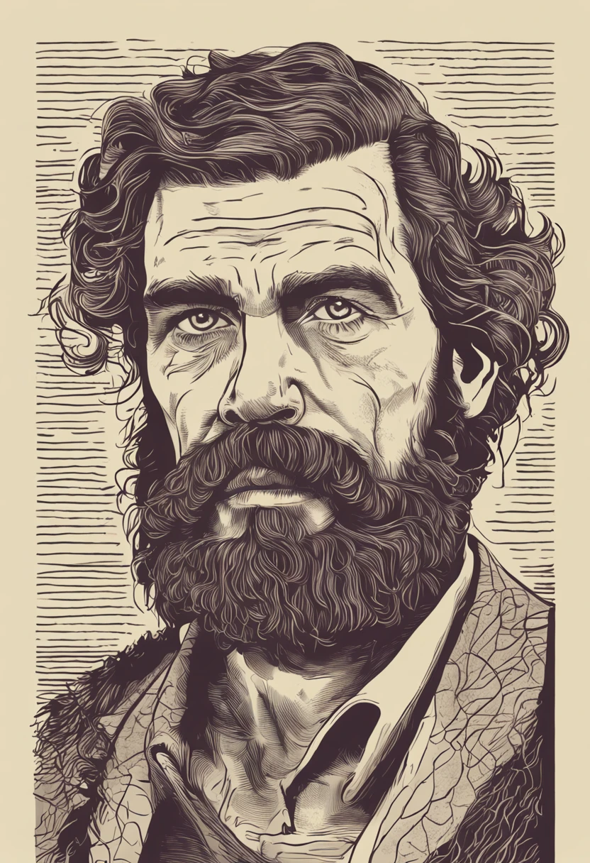 Rosto detalhado, philosopher, realismo, humano, estoicismo, cabelos brancos, bravo