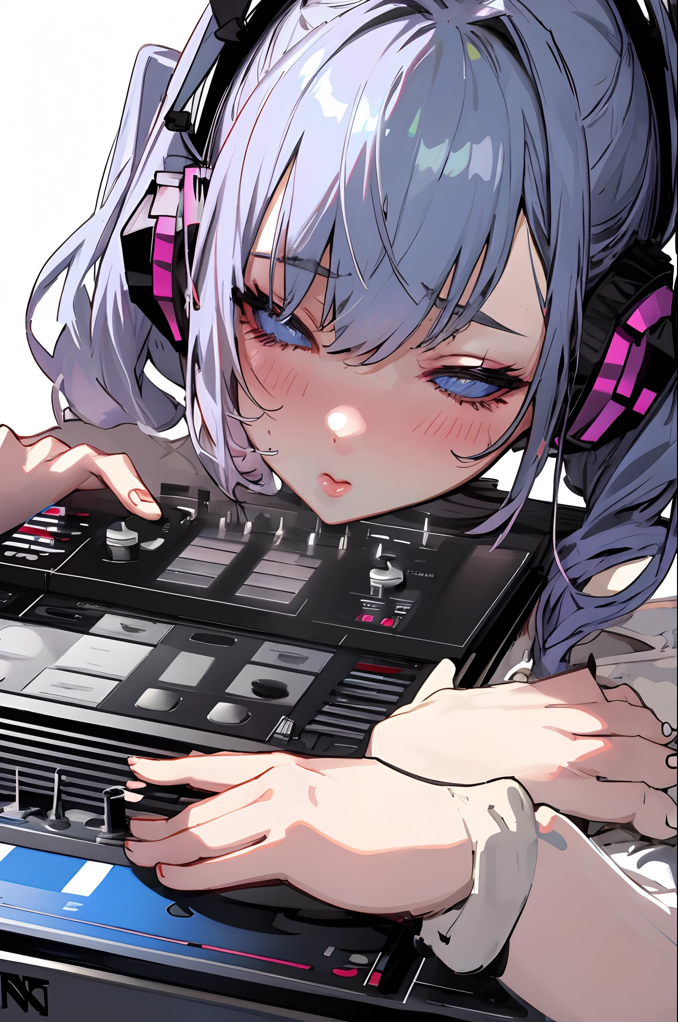 Please draw a picture that personifies music.
