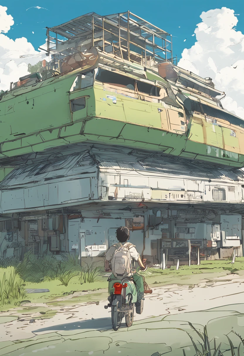 Makoto Shinkai animation art,Makoto Shinkai animated film,((best qualtiy)), ((tmasterpiece)), (A detailed:1.4),Enhanced dynamic perspective,jungles,(the night:1.4),starrysky,(darkly:1.4),((Baby adventurer standing in front of supergiant butterfly,Butterflies spread their huge wings,shimmering under the moonlight,A starry stream flowed in front of him)),Crocodiles float on the water,(Adventurer backpack),(weeds),florals,(((adventurer clothing))),Glow effects,super-fine,Works of masters,high qulity,8K分辨率,depth of fields,电影灯光,Epic shooting,high qulity,super-fine,Detailed pubic hair,Accurate,Cinematic lighting