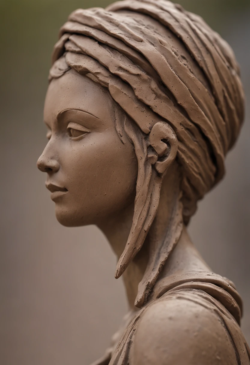 clay sculpture,Abstract figures