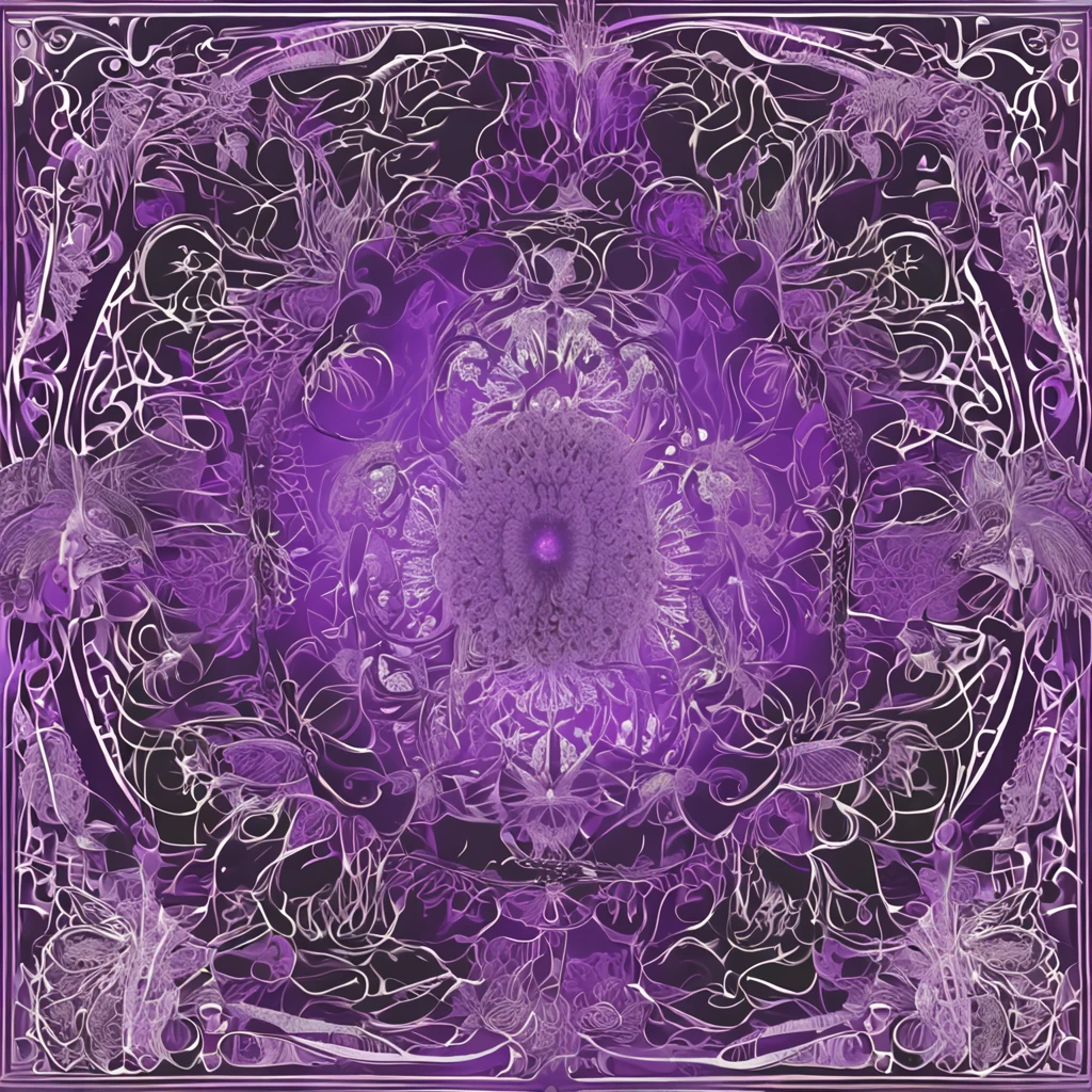 （tmasterpiece，top-quality，best qualityer，offcial art，Beauty and aesthetics：1.2），（1girll：1.3），The is very detailed，（s fractal art：1.2），rich colourful，Purple colored hair、Gorgeous Hair in Long Purple、highest details，（zentangle：1.2），（dynamicposes），（abstract backgrounds：1.5），（shiny skins），（many color：1.4），The upper part of the body，transparent gauze，cropped shoulders，Glowing skin，Light smile，Raised sexy，chest circumference，big breasts exposed cleavage、Close-up、Close-up、Half-body diagram、A half body、Half-body diagram、