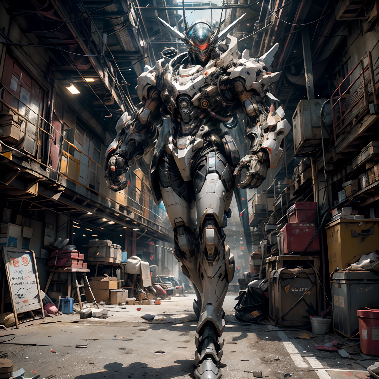 ((Best quality)), ((masterpiece)), (highly detailed:1.3), 3D, beautiful, (cyberpunk:1.2), in space, nebula, holding_weapon, (1Female mecha:1.3), facing the viewer, glowing eyes, full body, (flying, swooping down, dynamic, motion blur: 1.4), (huge mecha wings: 1.6), looking up, glowing_eyes, mecha, panorama, background is earth, nebula, space, particles, reality, HDR (High Dynamic Range), Ray Tracing, NVIDIA RTX, Super Resolution, Unreal 5, Subsurface Scattering, PBR Texturing, Post Processing, Anisotropic Filtering, Depth of Field, Maximum Clarity and Clarity, Multilayer Textures, Albedo and Specular map, Surface shading, accurate simulation of light-material interaction, perfect proportion, Octane Render, two-tone lighting, large aperture, low ISO, white balance, rule of thirds, 8K RAW, efficient sub-pixel, sub-pixel convolution,