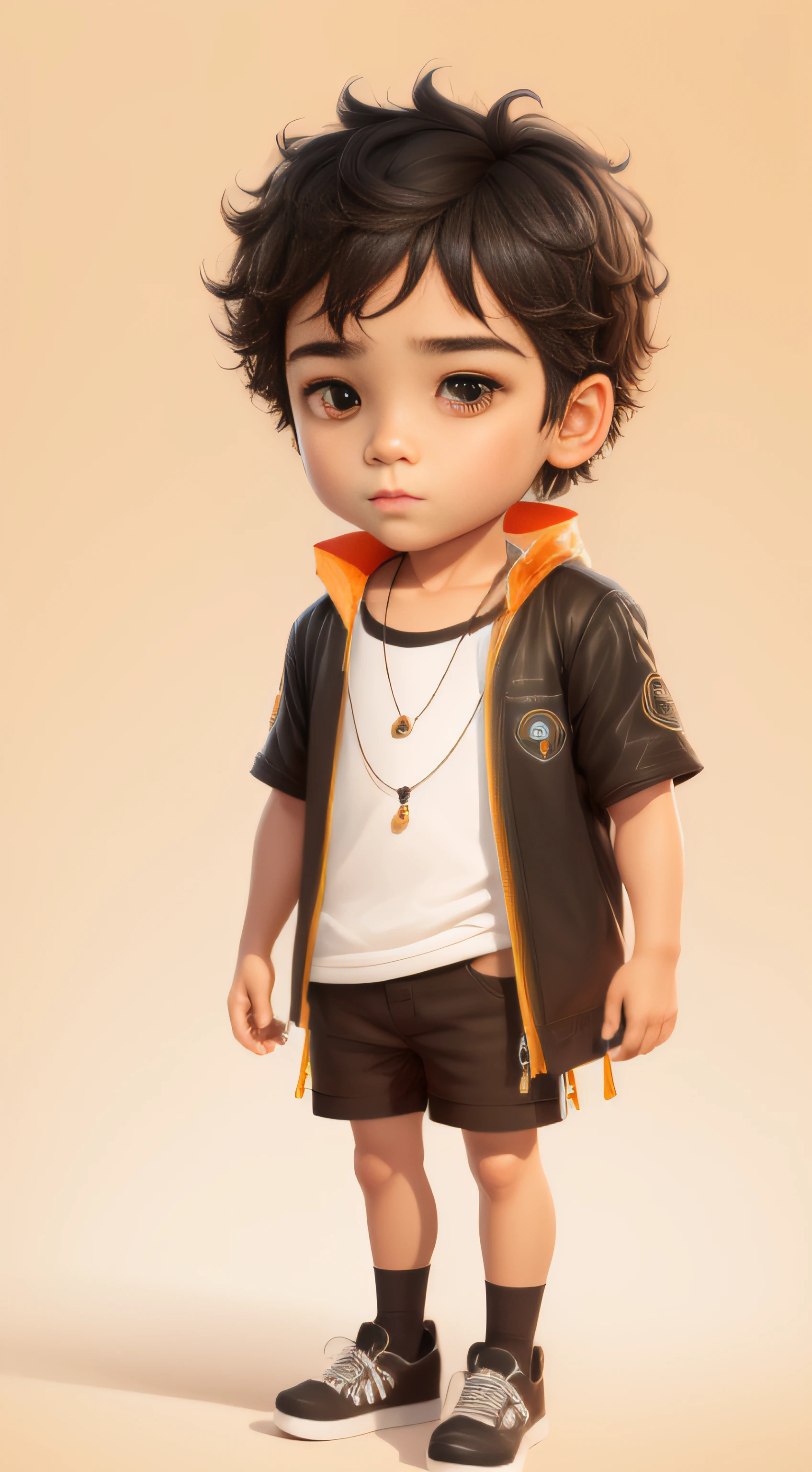 A boy with,hight contrast, vivd colour, Black color hair, 4K , Hyperdetailed painting
