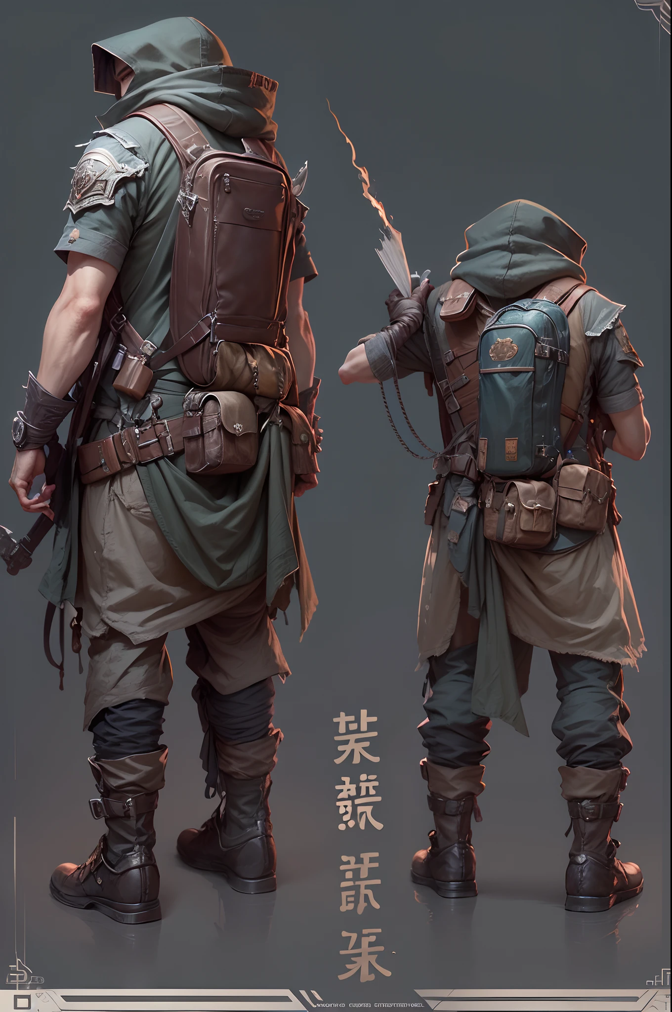 ((best qualtiy)), ((tmasterpiece)), (A detailed:1.4),Enhanced dynamic perspective,(((Full body like))),((Beautiful adventurer)),(Adventurer backpack),(((adventurer clothing))),solid color backdrop,The background is clean,super-fine,Works of masters,high qulity,8K分辨率,depth of fields,电影灯光,Epic shooting,high qulity,super-fine,Detailed pubic hair,Accurate,Cinematic lighting