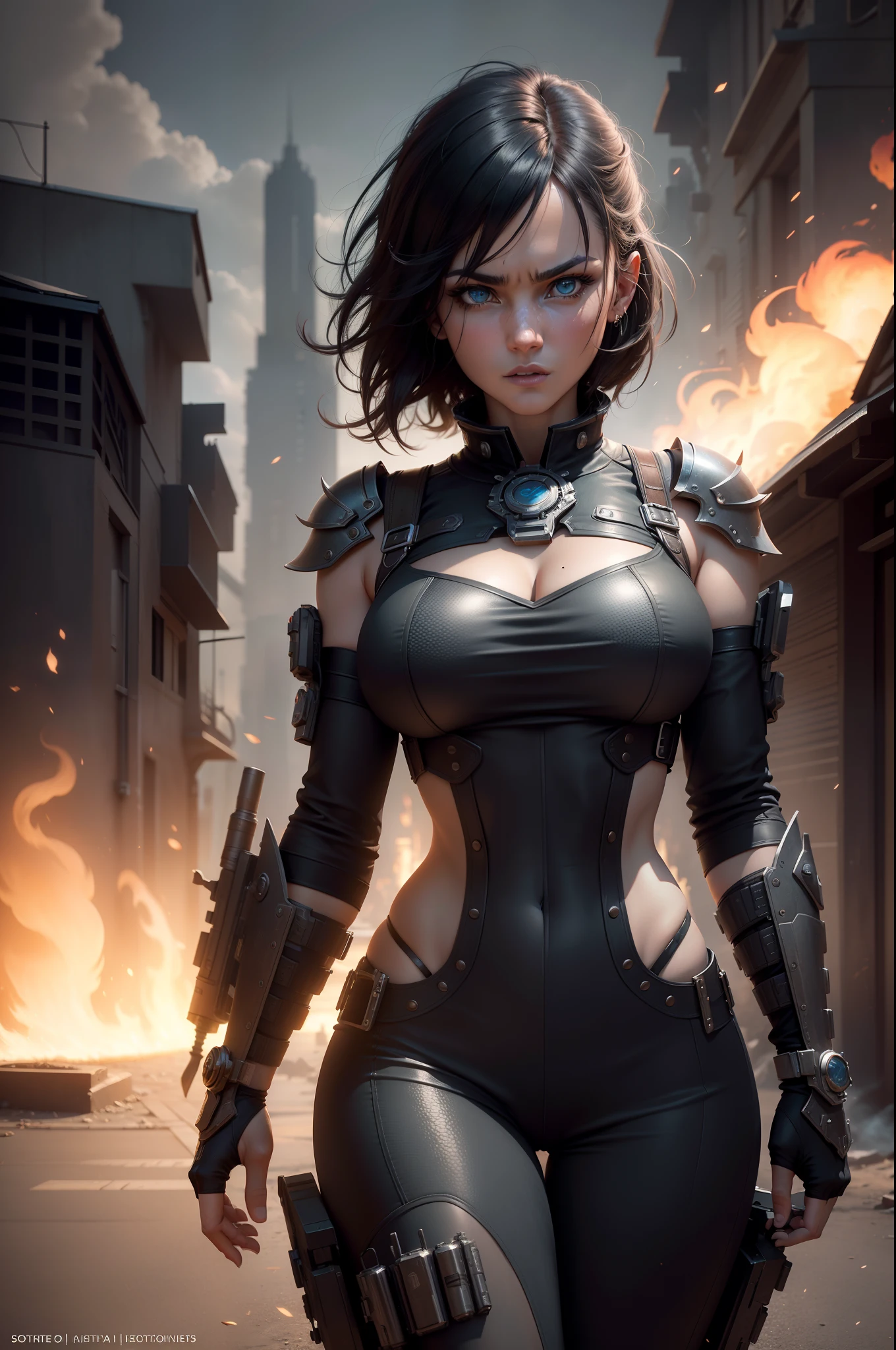 (La mejor calidad,A high resolution,Ultra - detallado,actual),Anya Taylor es Furiosa: de la saga Mad Max, (Cabello rojo sangre:1.4 ) , ,(Fondo de ruinas de mazmorra en ruinas:1.4 ), More detailed 8K.motor irreal:1.4,UHD,La mejor calidad:1.4, fotorrealista:1.4, textura de la piel:1.4, obra maestra:1.8,obra-prima, mejor calidad,objeto Objeto], (detailed face features:1.3),(Las proporciones correctas),(Ojos hermosos azules:1.4 ),  (pose vaquero), (Furiosa: de la saga Mad Max :1.4), colores brillantes, (Cinematic V2.1),( face detailed:1.4), (dynamic pose), (Furiosa: de la saga Mad Max V2.1), (Anya Taylor:1.4), (Anya Taylor V2.1), ,( ciberpunk 2.1), (Detalles de la cara: 1.5, ojos azules brillantes, hermoso rostro, ojos bonitos, Contorno del iris, labios delgados: 1.5, Thin, sharp pale eyebrows, Long, dark eyelashes, double tabs),