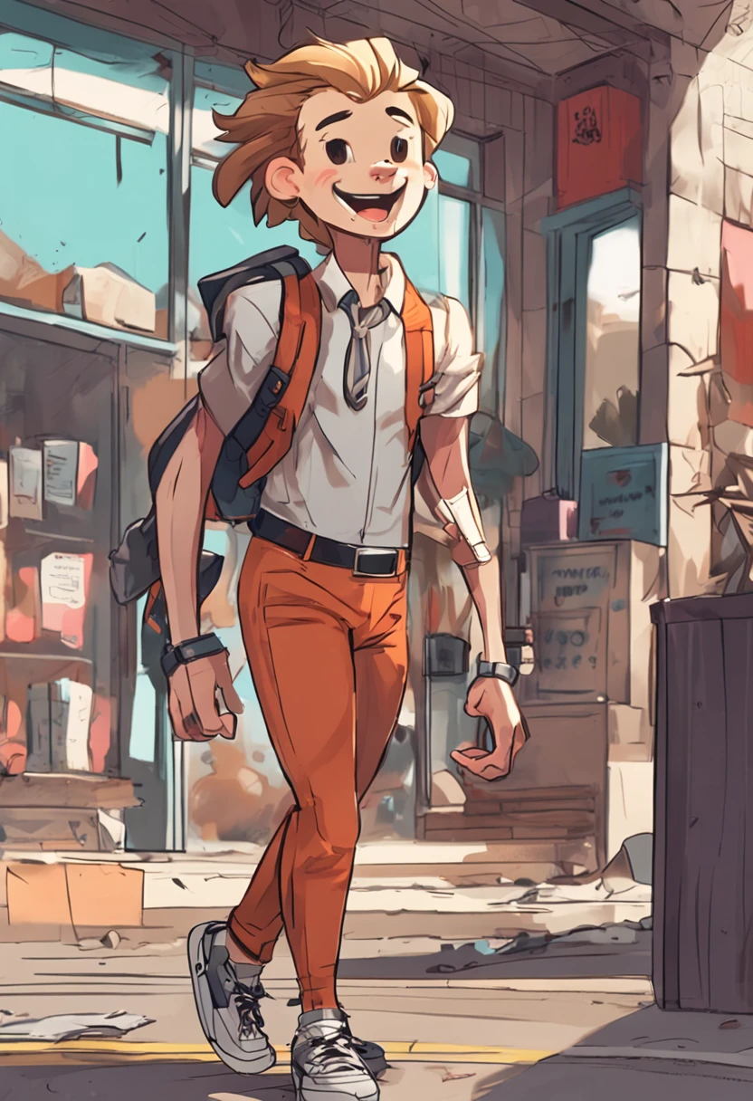 with a well-proportioned body,It looks good when laughing,A relatively strong high school student