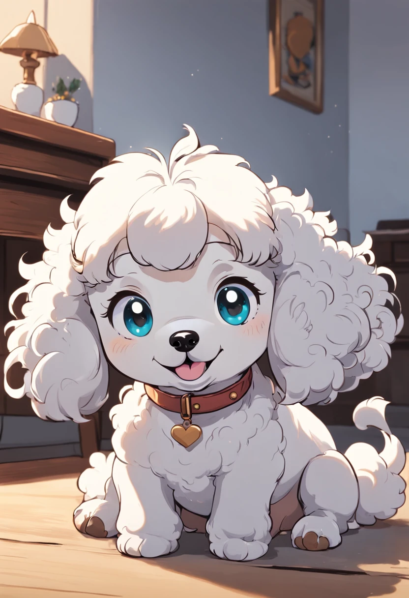 (((Cartoon style: 1))), thick linework:0.6,big eye、Cartoon Poodle、simple line art、simple illustrations、coloring book、Thick line art、2D、One horse、anime-style line drawing、animesque、comic strip、japanese anime style、illustratio、White Poodle, Smiling Poodle、Cute dog, cute animal, curlyhair、poofy, nugget, Cute beautiful, Cute expressive face, with cute doting eyes、Poodle with a teddy bear cut、full bodyesbian