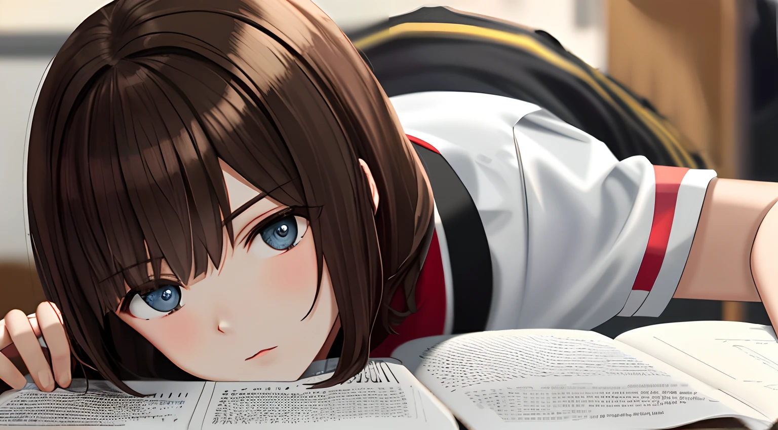brunette color hair,cruel,Boy student,k hd