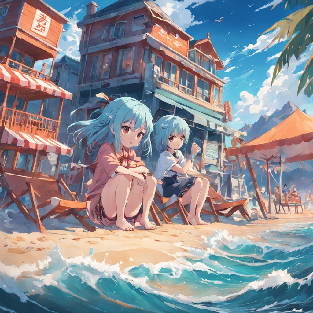 Game logo showcasing LETTERS "Seaside Days"