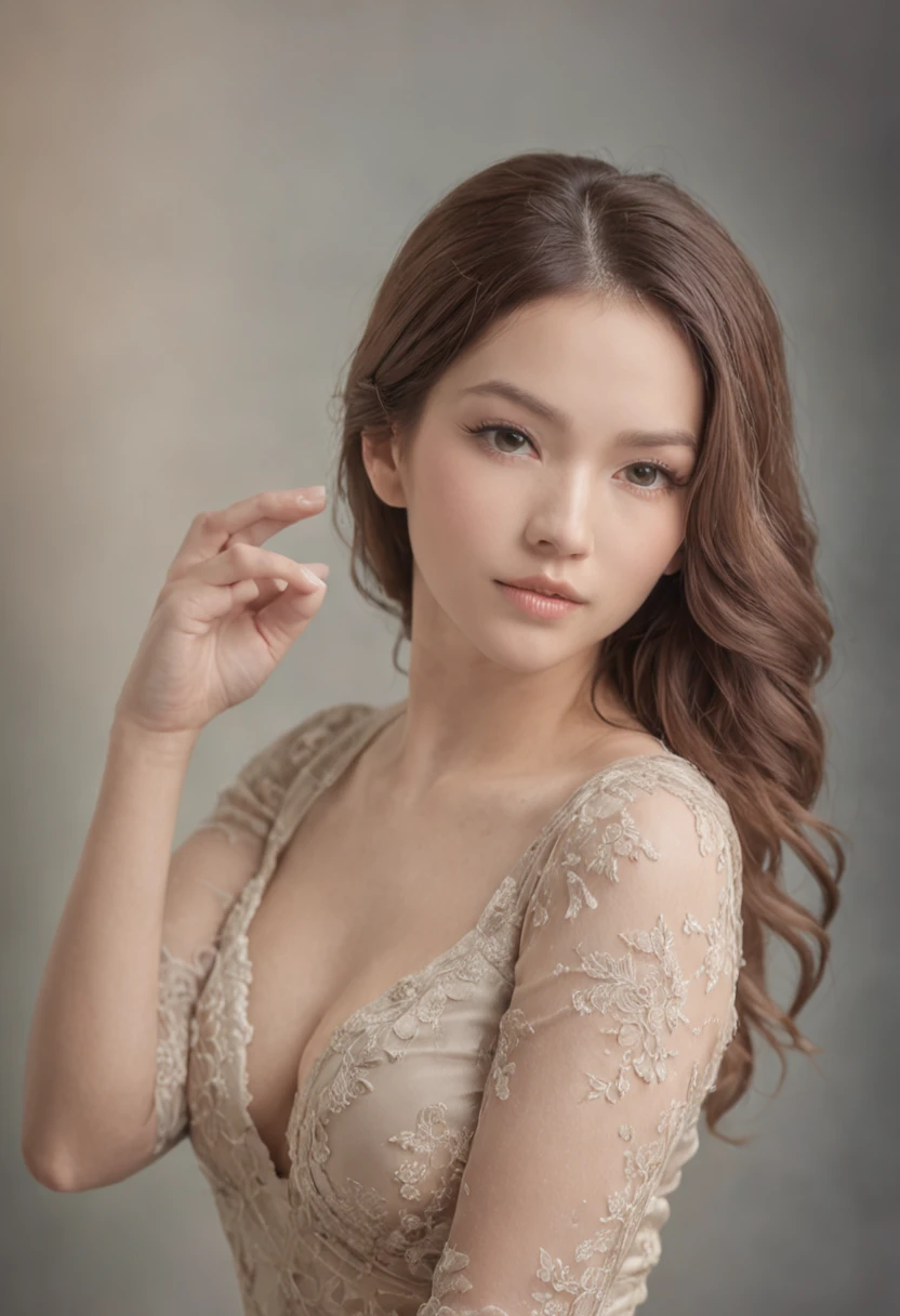 yong woman sucking a breast