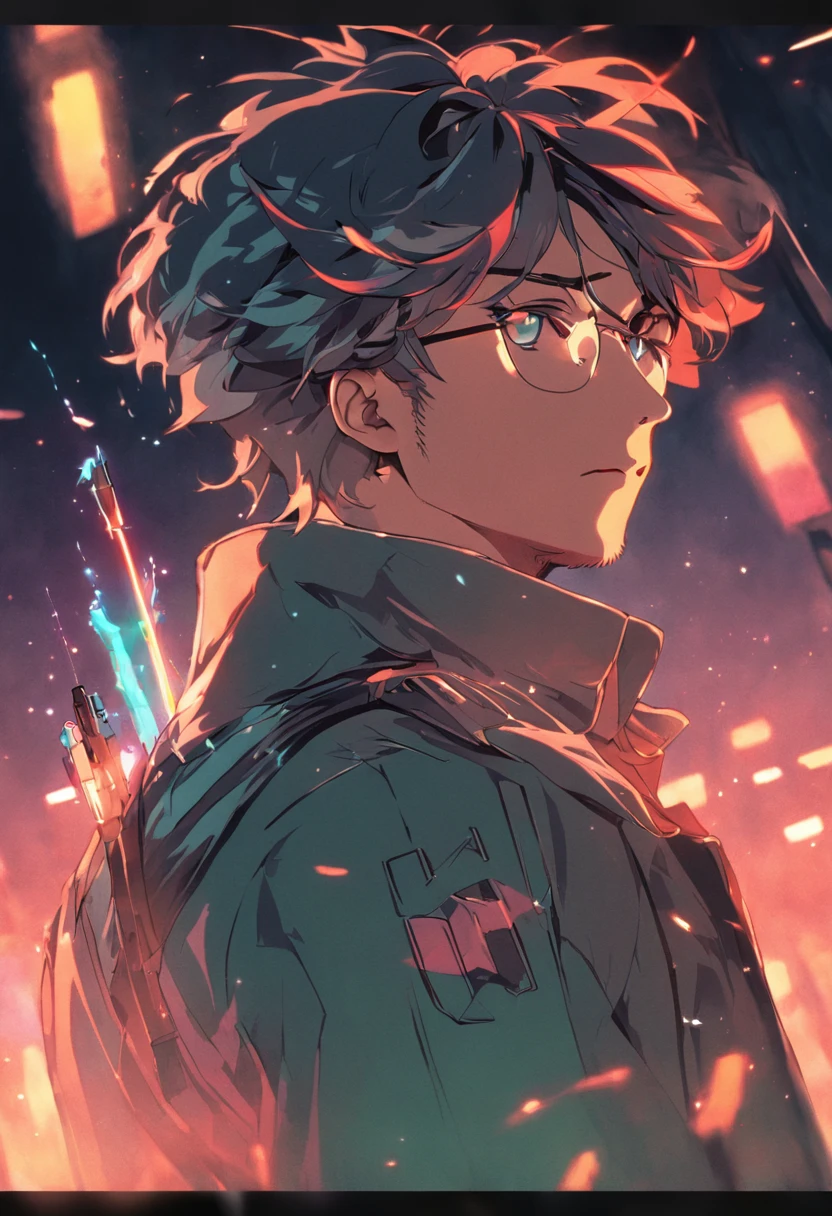 um homem negro, sunglasses, terno social, pistola, estilo neon,(shooting and causing great spark in the left direction:1.2),bar, anos 80s, Homens de preto,(filmes gunfu:1.3), (reflective glasses: 1.4), (aviator-style glasses: 1.5), (poeira em torno: 0.8), (cabelo estilo militar: 1.6).