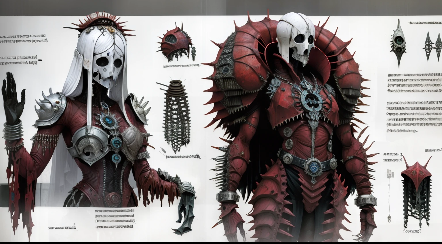 The head parasitizes a machine(Alchemy with complex structures),The flesh of a maiden,The shell is broken