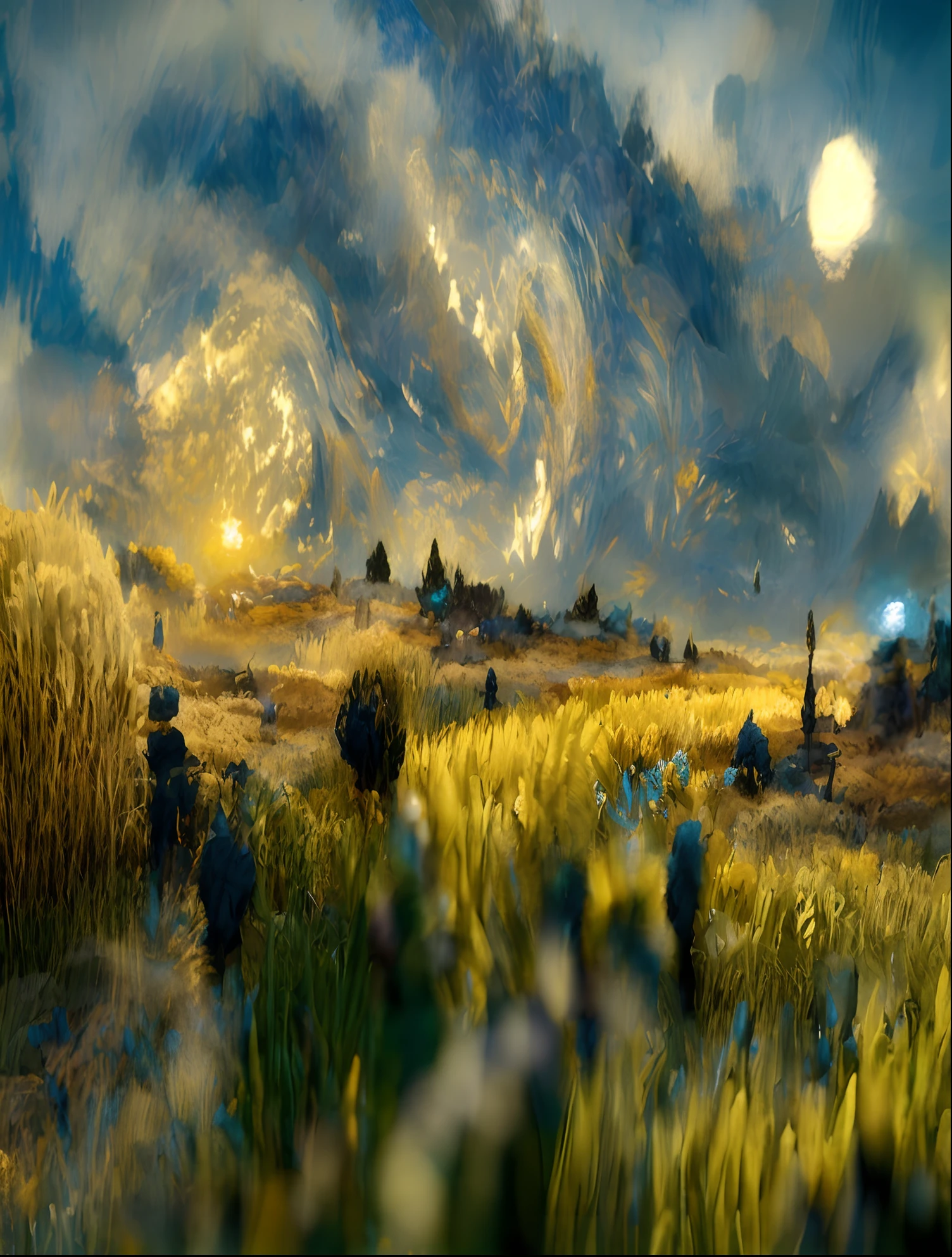 Draw in a field on sky background, in the style of van gogh, Van Gogh style, van gogh art style, Vincent Van Gogh style, Inspired by Van Gogh, 4k highly detailed digital art, inspired by Vincent Lefevre, Inspirado por Vincent van Gogh, 4K detailed digital art, in the style of van gogh, inspired by Vincent Di Fate