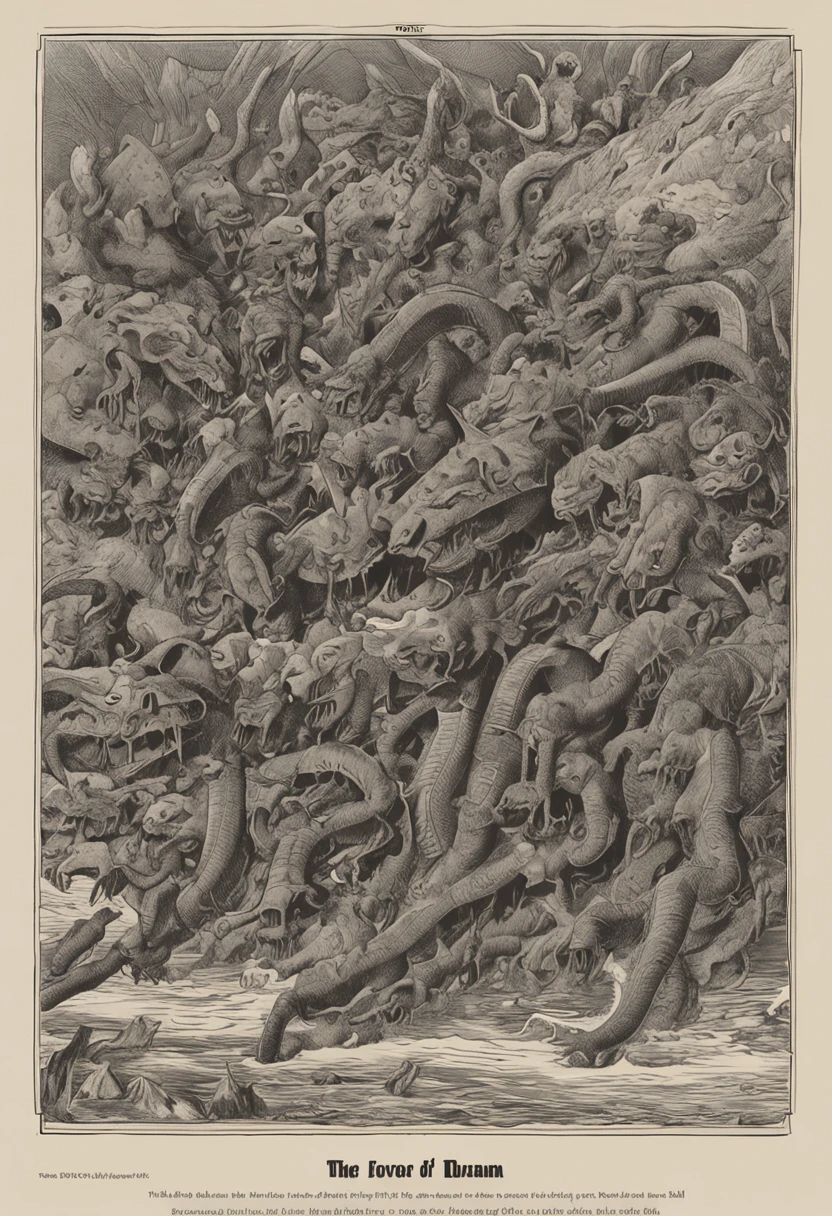 Cinematic images,hell,magma,火焰,((Super huge, Thick and sharp giant claws)),(((Black antique hideous scales))),(((The scales are covered with thick barbs)))((Super thick and terrifying scales)),Wrap the whole body,((Bloodthirsty and murderous devil man)),slaughter,In a hurry to kill,Dynamic lines,depth of fields,Ugly face,Black lightning streaked across the sky,(((A tumbling thick sea of clouds is at your feet))),(There was blood everywhere),((Blood dripped from between the paws)),stereoscopic perspective,Works of masters,super-fine,4K分辨率,high qulity,电影灯光,High picture detail,Look up from the bottom up,Ultra-wide viewing angle,Detailed pubic hair,Epic shooting