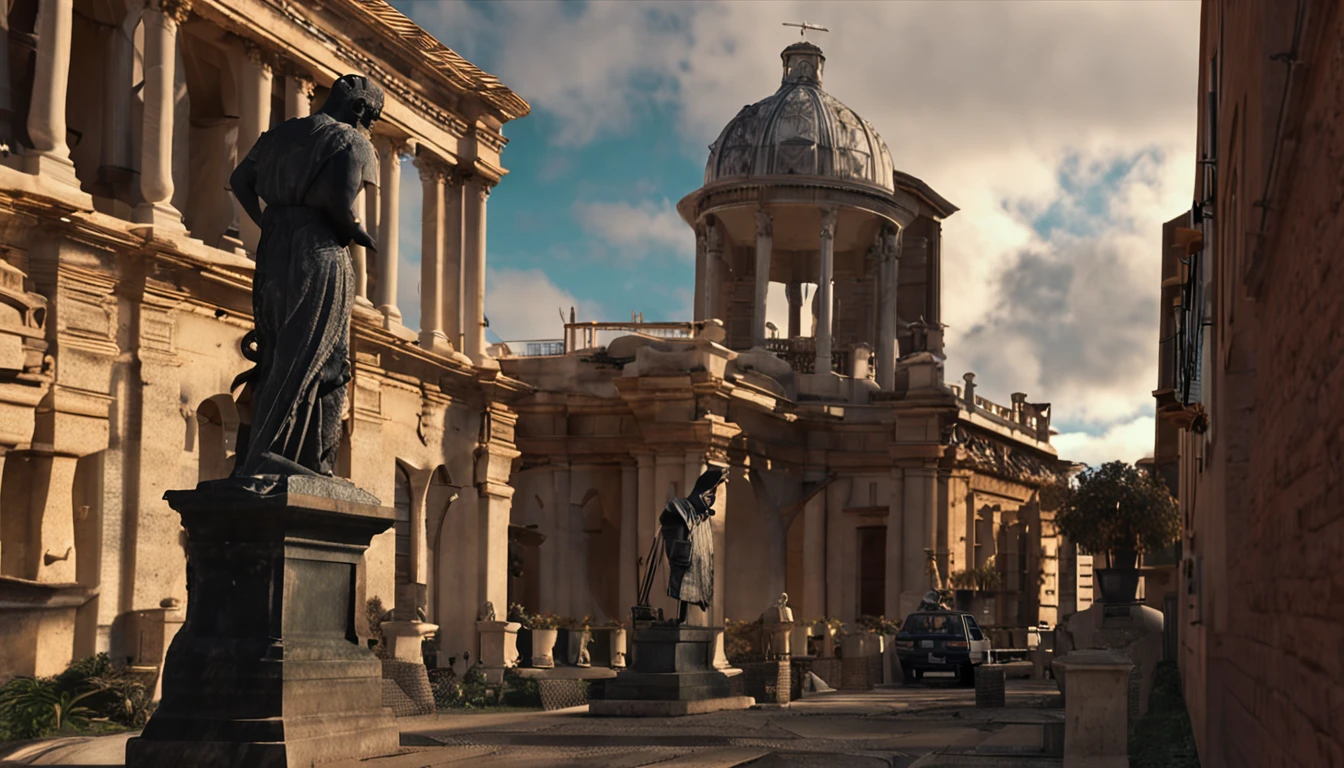 GUERREIRO ROMANO ESTATUA