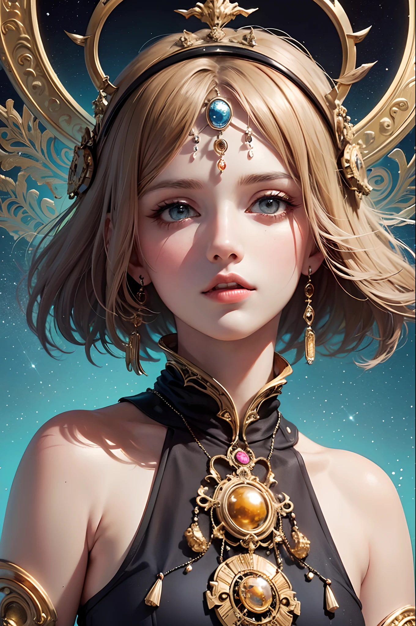 (masterpiece, top quality, best quality, official art, beautiful and aesthetic:1.2), (1girl), extreme detailed,(fractal art:1.3),colorful,highest detailed