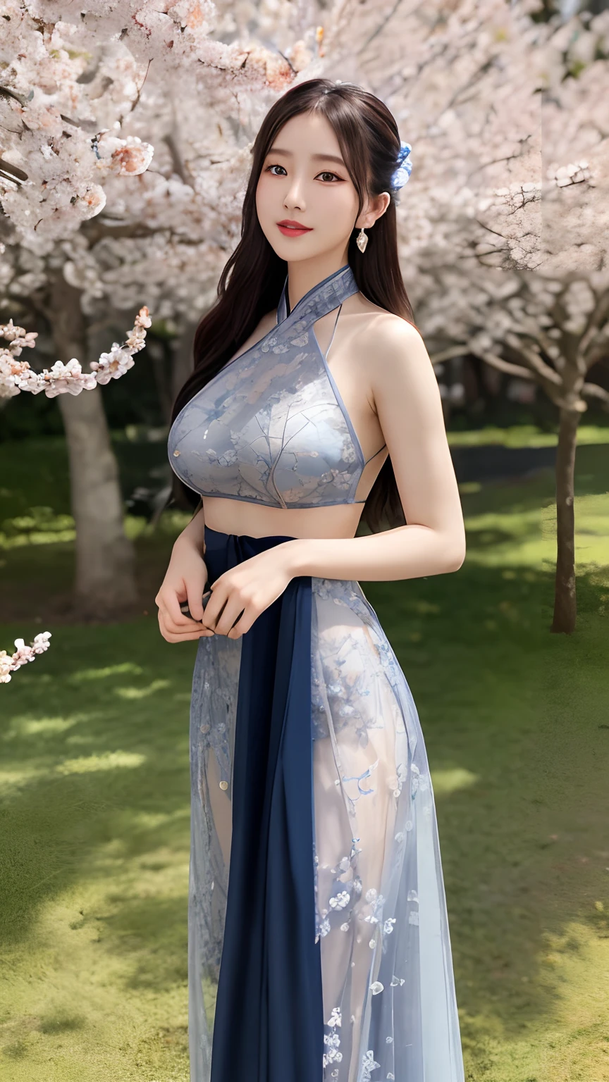 (masterpiece, best quality, extremely detailed 8k, ultra hd, ultra-detailed, highly detailed, highly realistic, ultra-realistic, photo realistic), (1girl:1.5), (detailed realistic skin), (realistic big breasts), slender abs, (closed mouth:1.5)