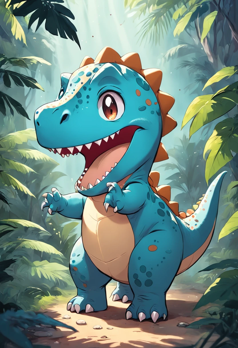 Kawaii happy dinosaur stickers , vectorial , contours , White background