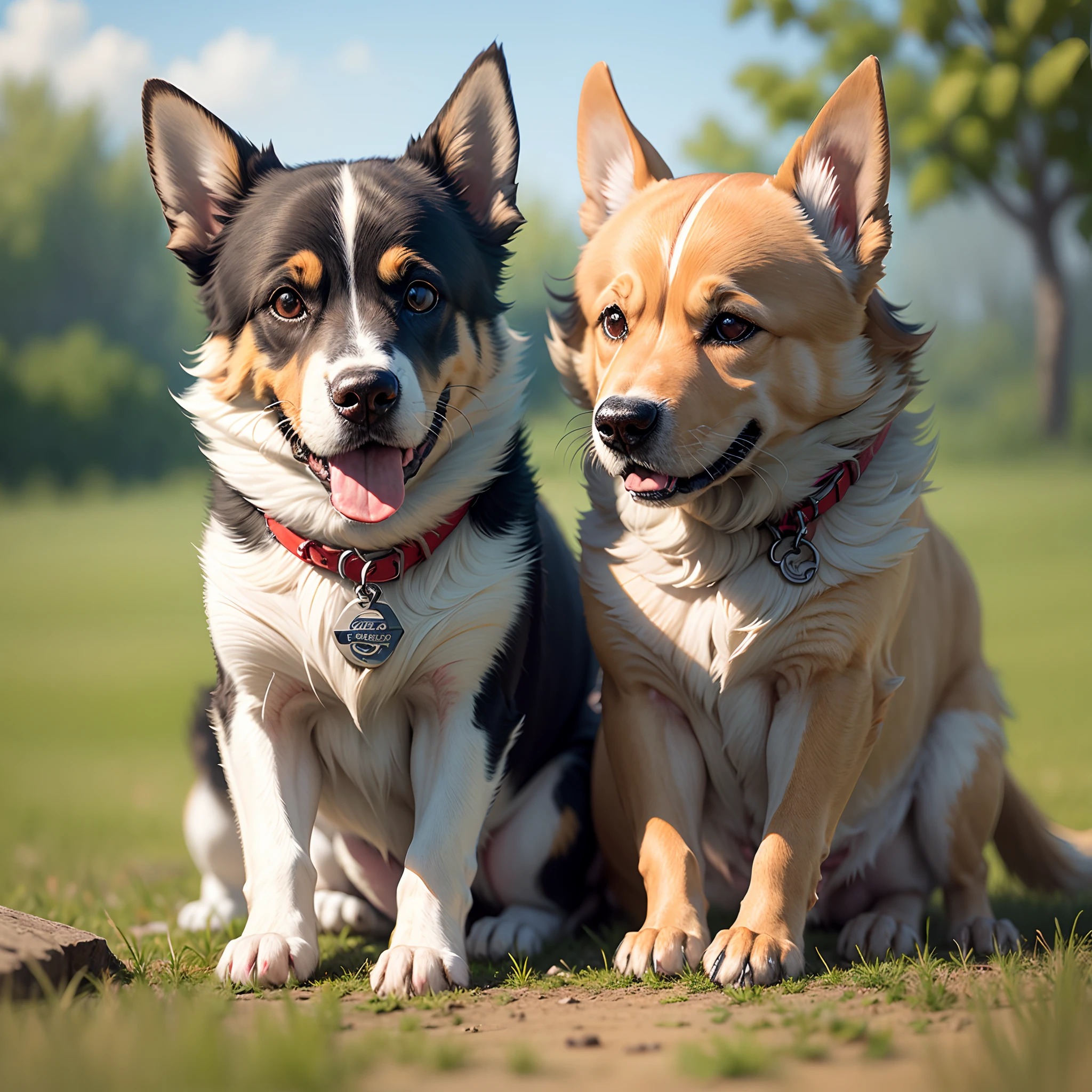 dogs playing together --auto --s2