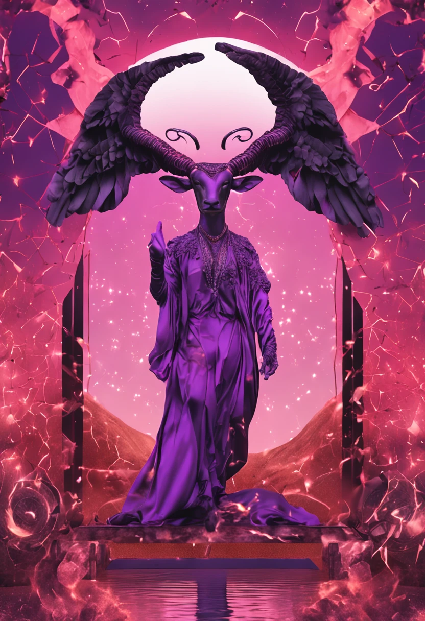 Estilo modelshoot, Esoteric elements, Horoscope elements for the sign of Taurus, cores predominantes roxo e rosa