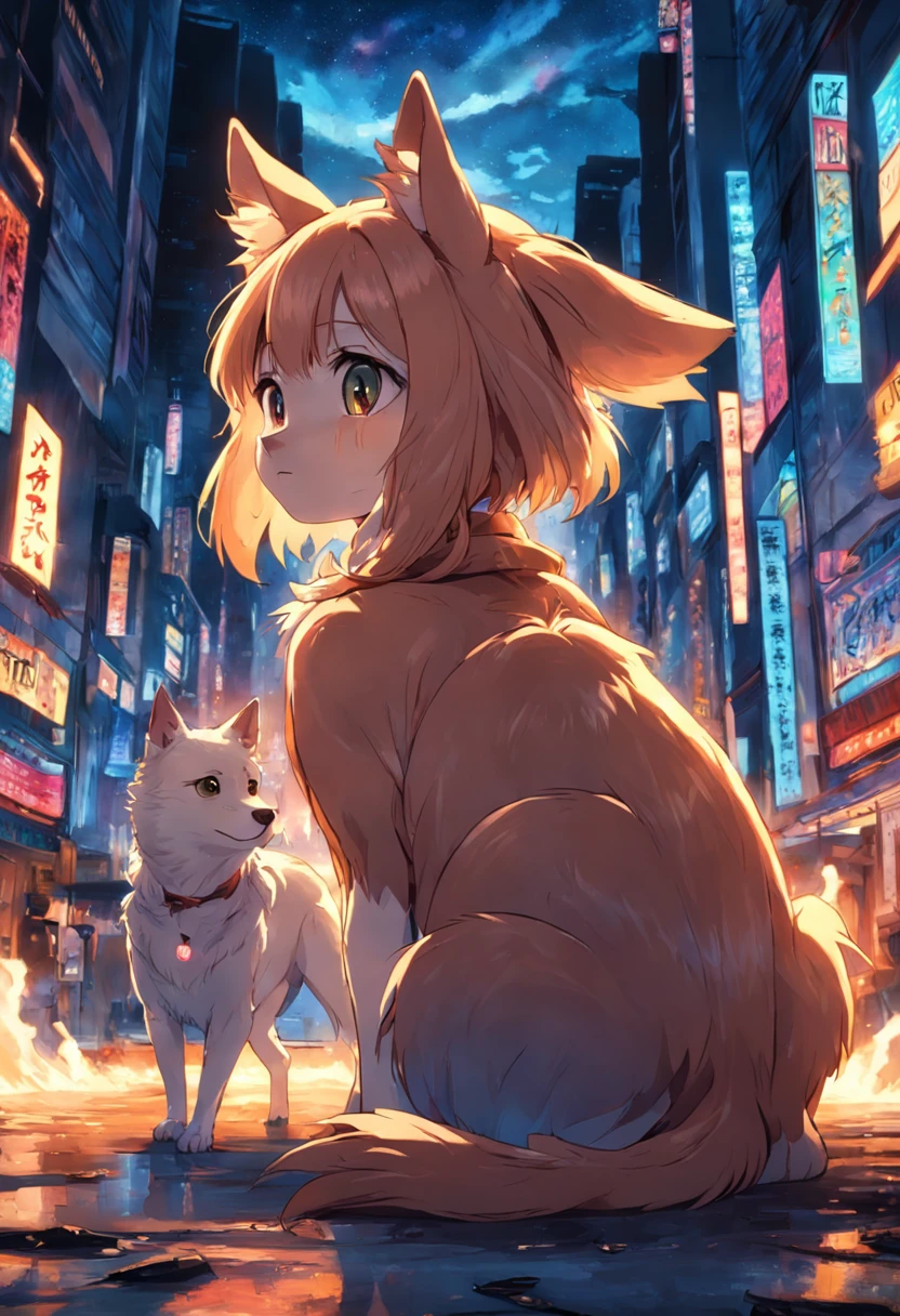 A dog