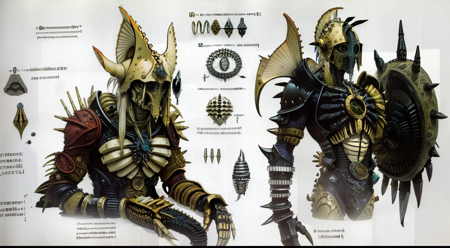 Heads made of prehistoric machines(Alchemy observatory with complex structure),The flesh of a maiden,The shell is broken