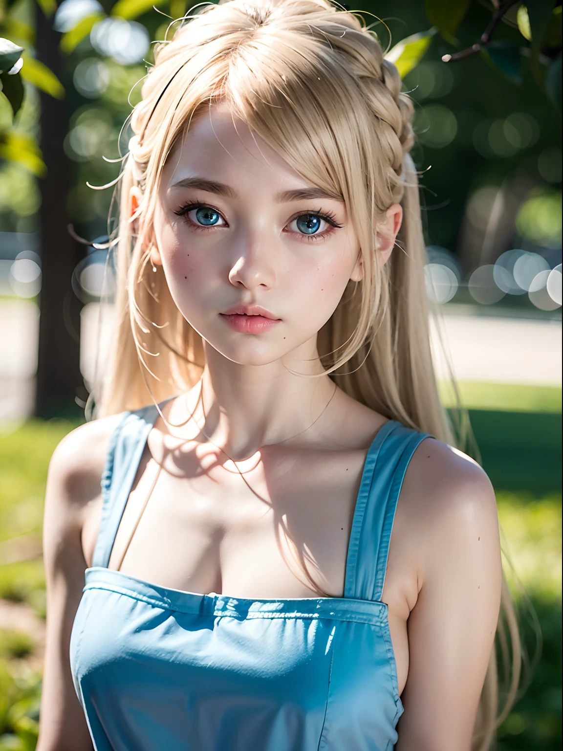 Marie Rose, (best quality,8k,UHD,realistic:1.37),beautiful detailed blue eyes,beautiful detailed face,long blonde hair,ultra-realistic texture.