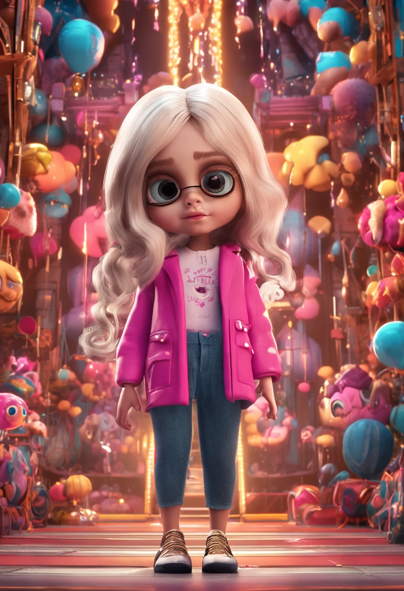 3D big eyes pretty girl