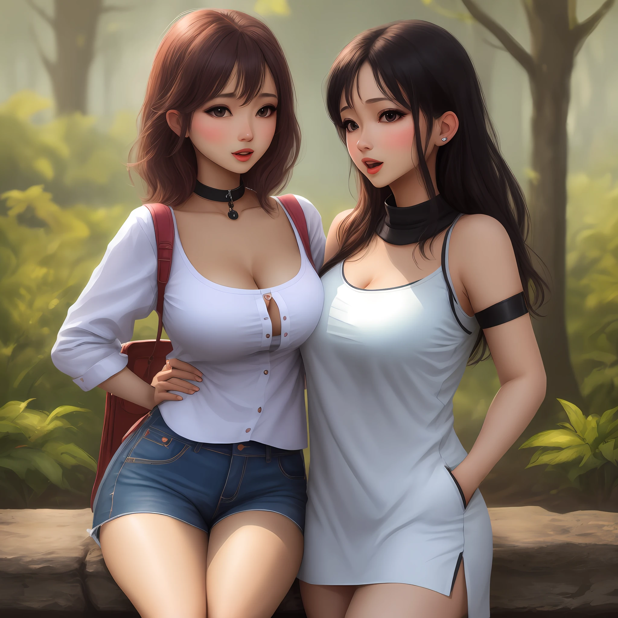 Iu,Korean IU,lee ji eun,asiagirl,Innocent looks,Smooth black hair,Brunette bangs,High ponytail,Off-the-shoulder shirt showing cleavage,huge boob,Bigboobs,plumw,The main meat knife is exposed,Subthoracic exposure,Ass exposed,thick ass,Voluptious body,Curvy but slender,Bathing on the river, leering,Obscene pose,legs are open,no underwares,nakeness, realism,realisticlying,hyper realisitc,Ultra photo realsisim,Photorealistic rendering,High-quality results,。