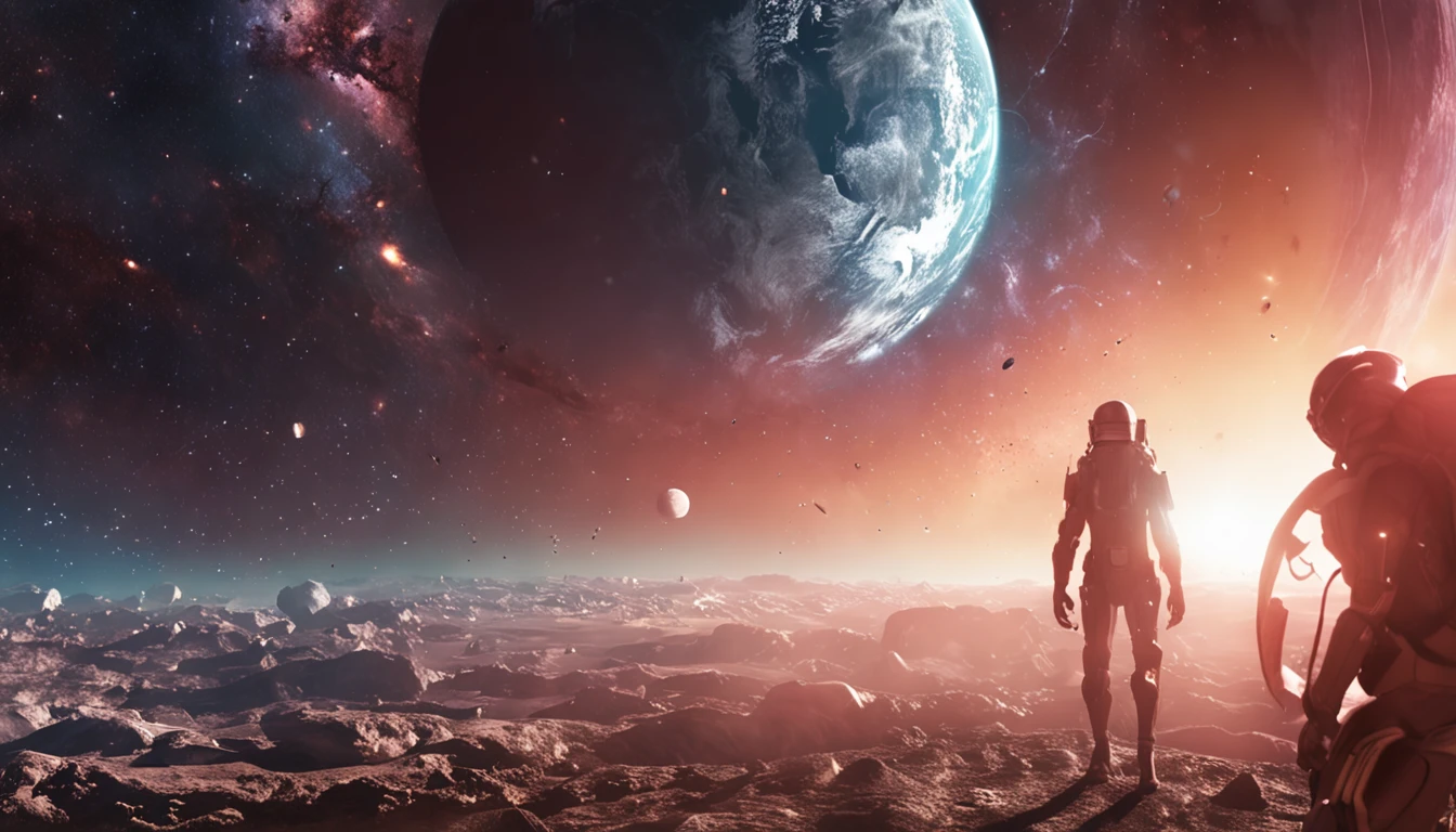 Parallel universe wars，outerspace，A portal opens above Earth，Inside the portal is another parallel universe, Earth，Space fleet，The Earth is about to collide，Humanity struggles to redeem itself