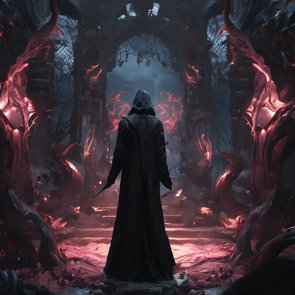 Best quality, Masterpiece, 超高分辨率, (photograph realistic:1.4), surrealism, Dream-like,fusionart, Shadowdancer, shadow magic, darkness control, stealth, shadowstep, umbral spells, hidden blade,