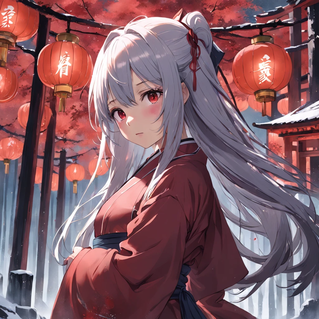 Exposed skin deceives Saixue,The blood flowing is like a red plum blooming in winter,The tattered nuns' uniforms were wrapped around the delicate and proud figures