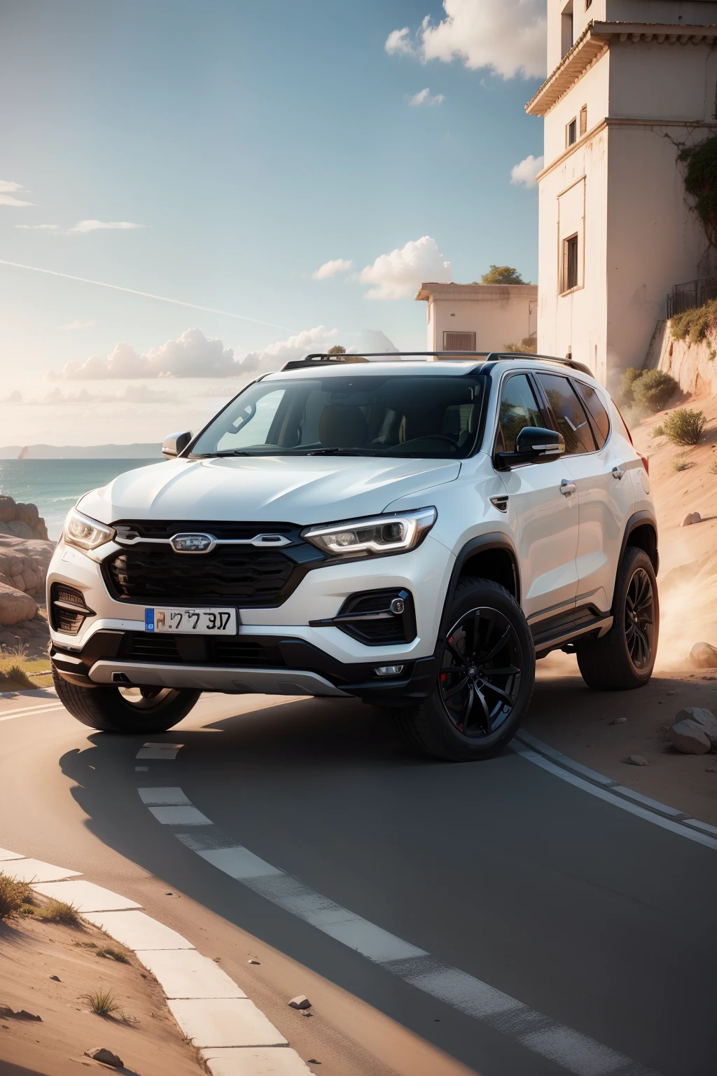 suv branco futurista