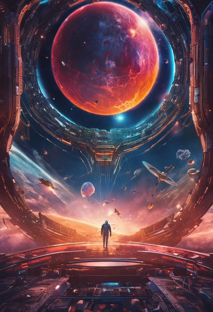 Parallel universe wars,outerspace,A portal opens above Earth,Inside the portal is another parallel universe, earth,Space fleet,,sci fi movie,Realiy